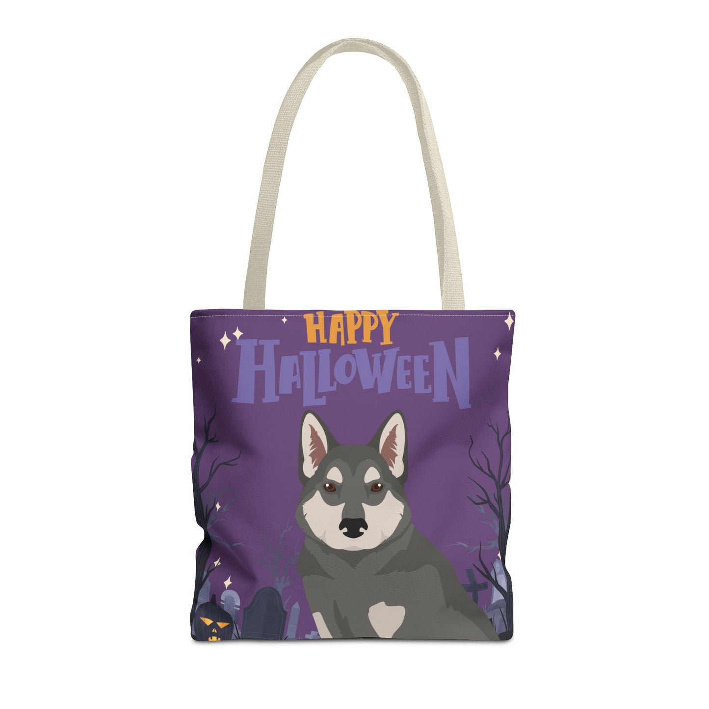 East Siberian Laika Dog Happy Halloween Tote Bag 16x16
