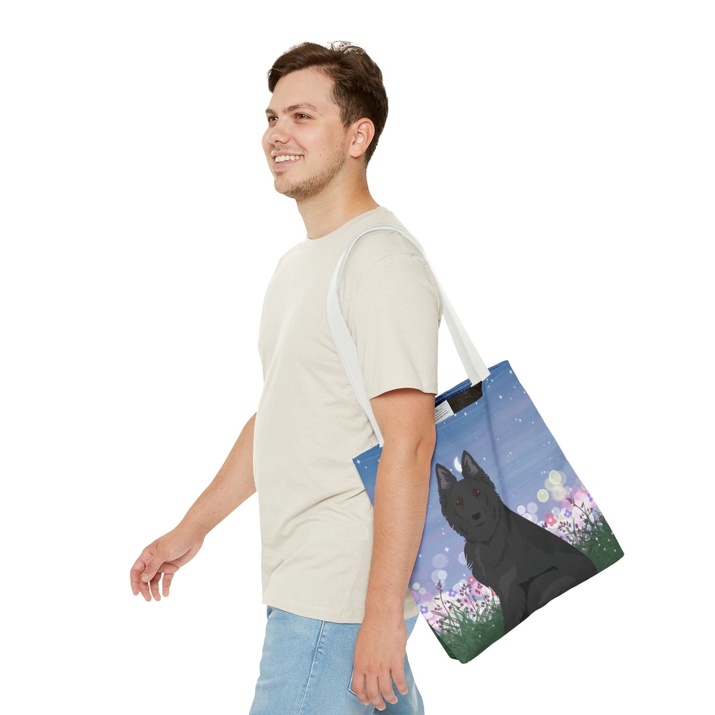 Belgian Sheepdog Dog Tote Bag 16x16