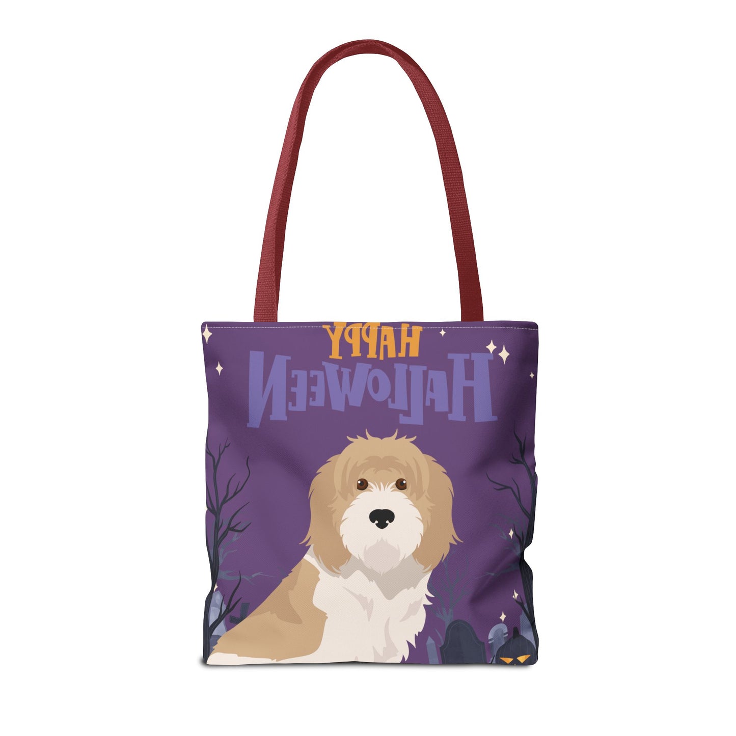 Grand Basset Griffon Vendeen Dog Happy Halloween Tote Bag 16x16