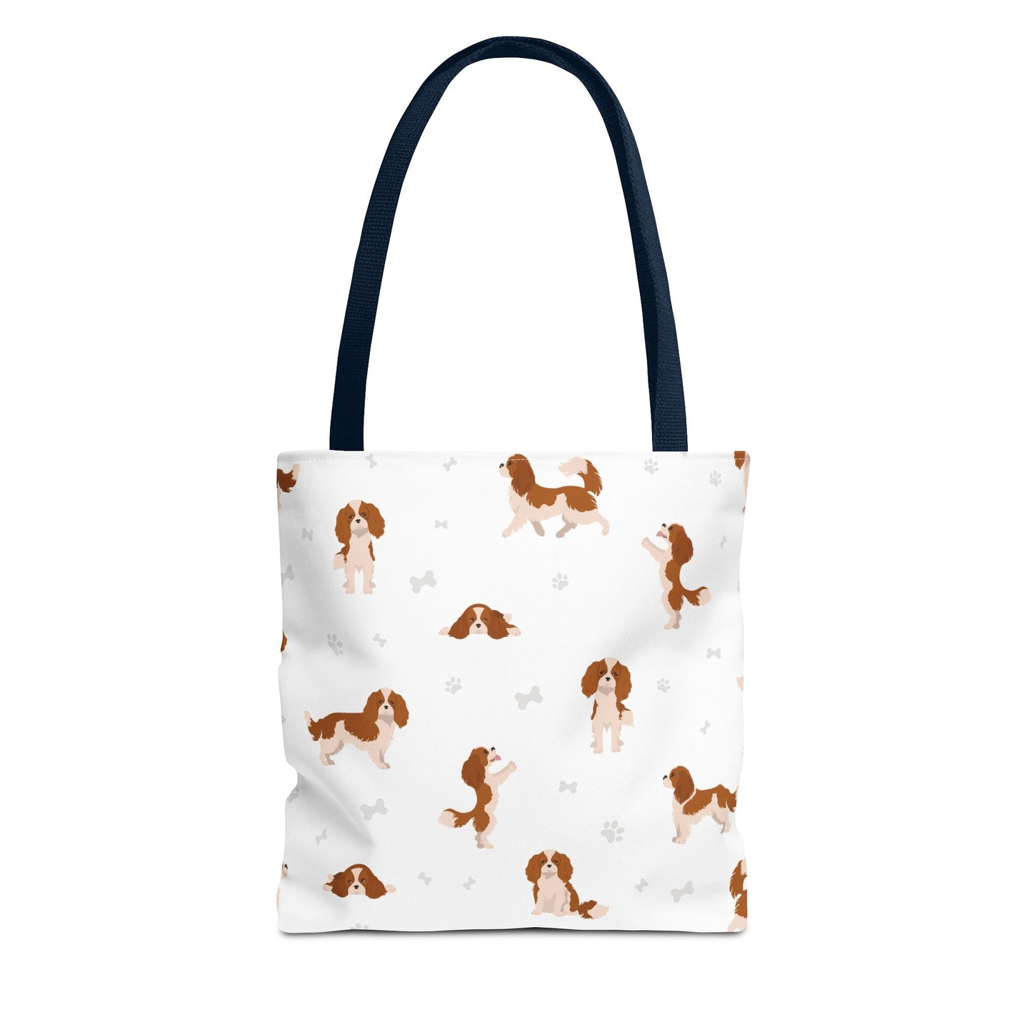 Cavalier King Charles Spaniel Dog Tote Bag, Spaniel Dog Mom Gift