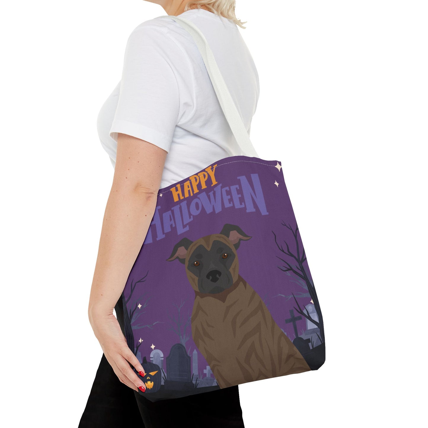 St Miguel Cattle Dog Dog Happy Halloween Tote Bag 16x16