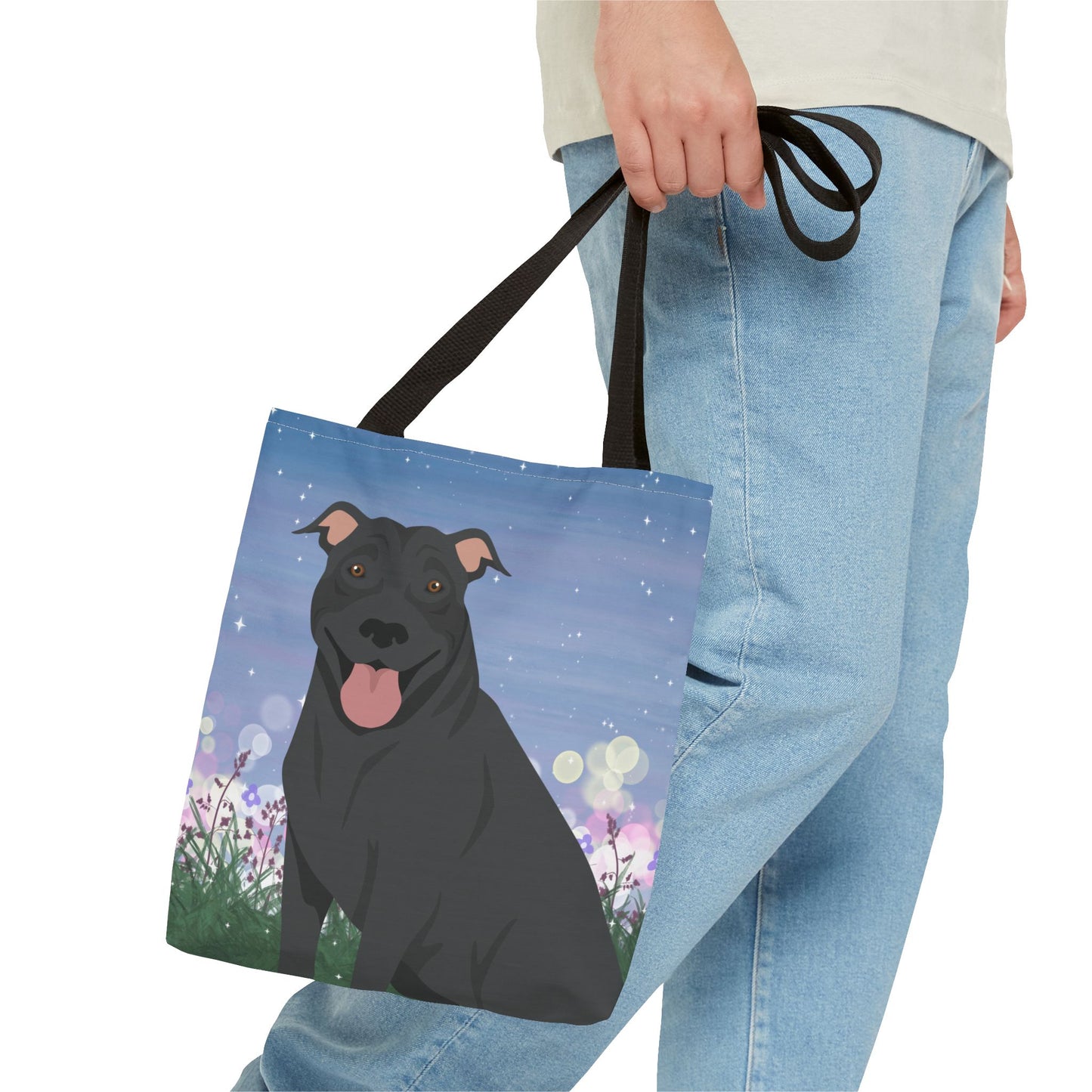 Pit Bull Dog Tote Bag 13x13