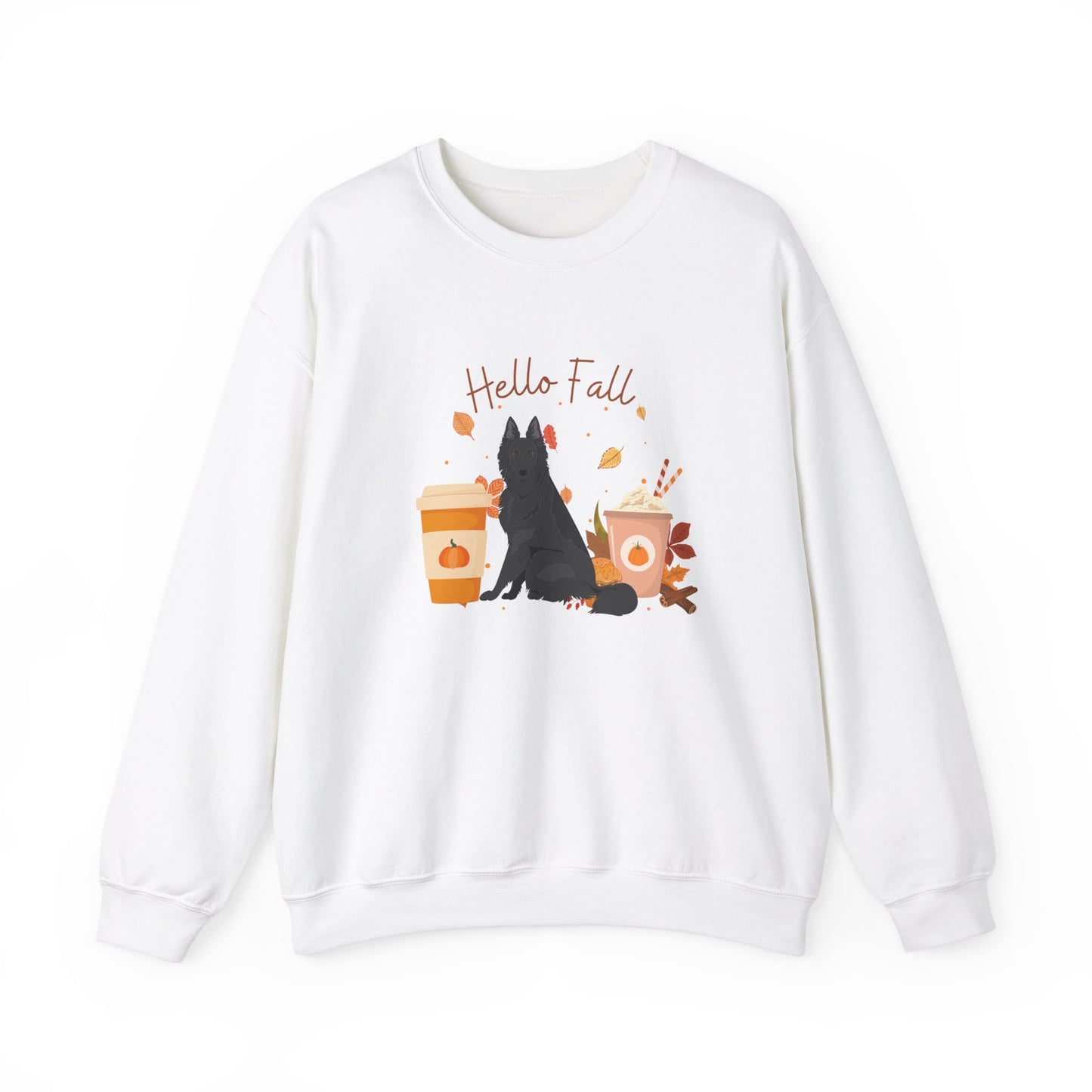 Belgian Shepherd Dog Fall Halloween Unisex Heavy Blend Crewneck Sweatshirt