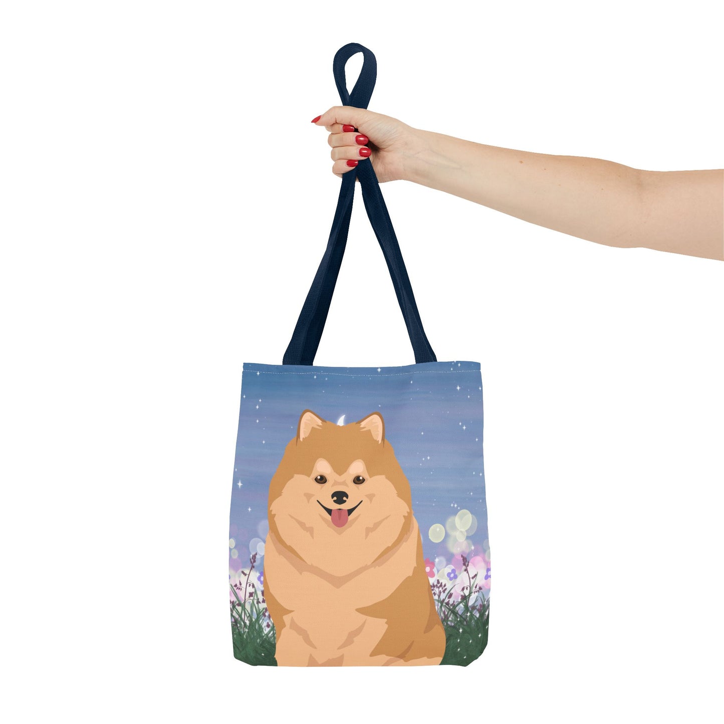 Pomeranian Dog Tote Bag 13x13