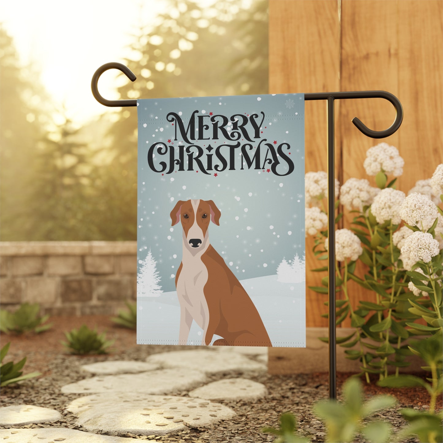 Greyhound Dog Garden Flag