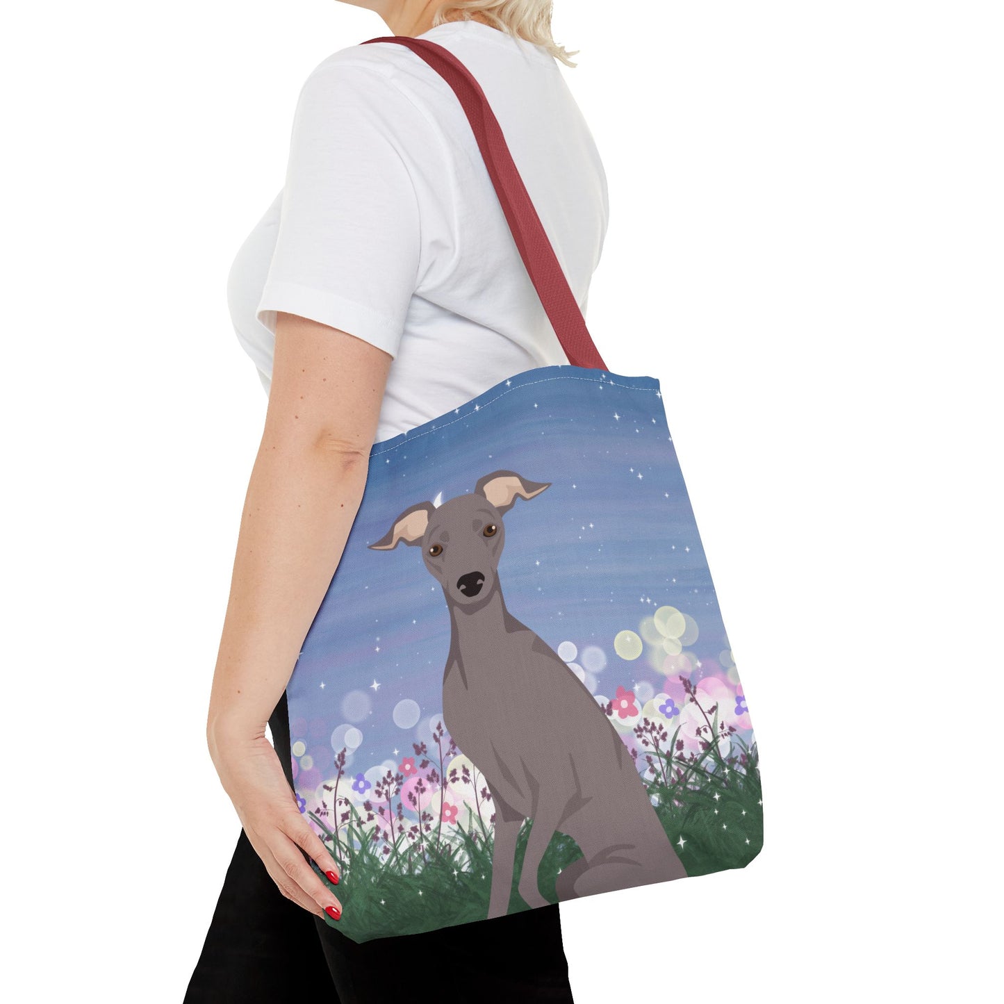 Italian Greyhound Dog Tote Bag 16x16