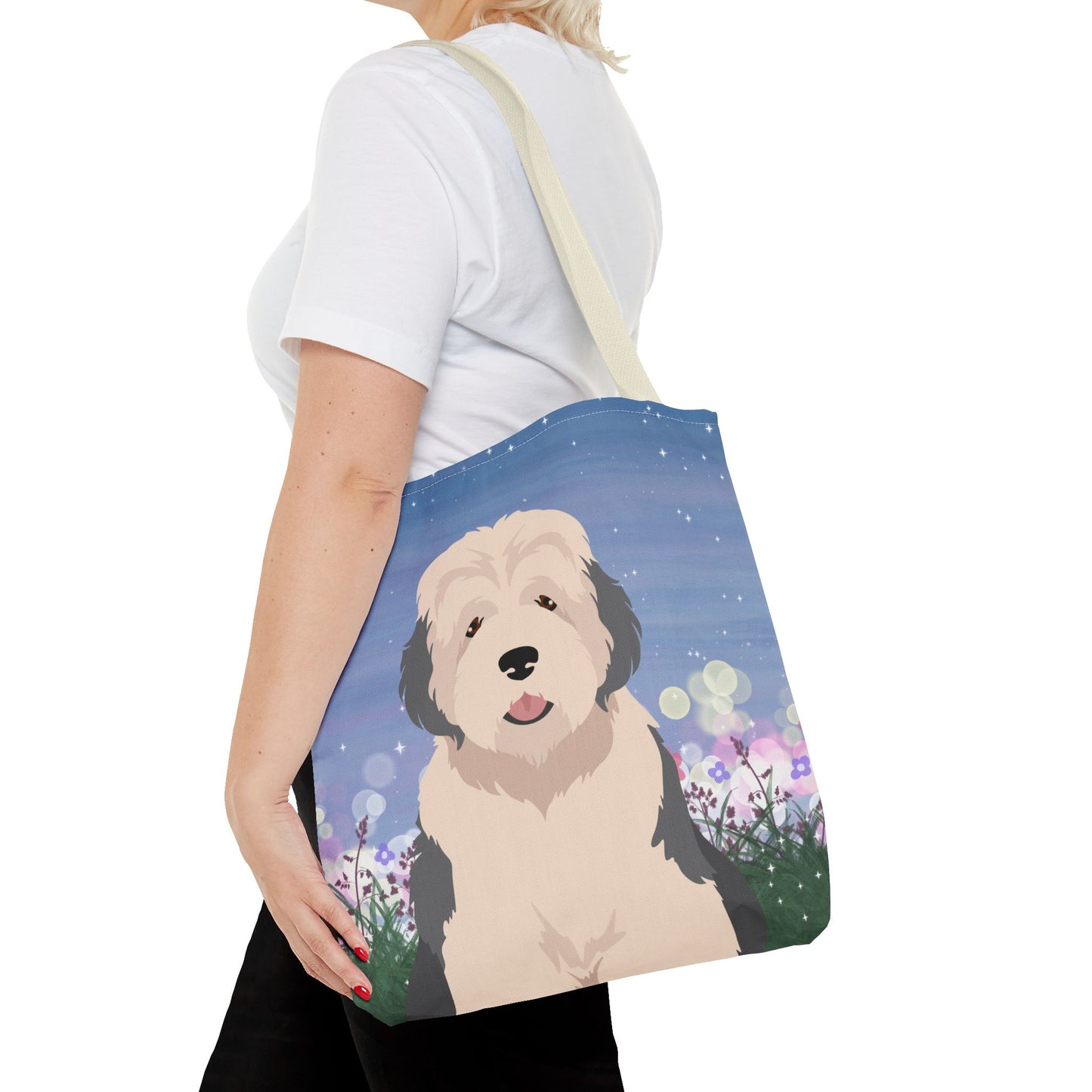 Old English Sheepdog Dog Tote Bag 16x16
