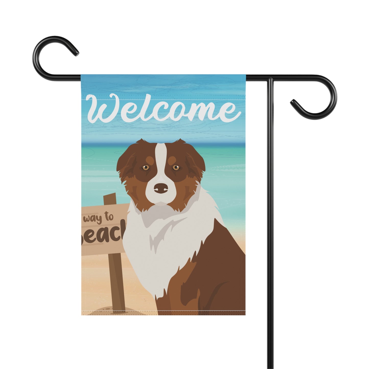 Australian Shepherd Dog Garden Flag