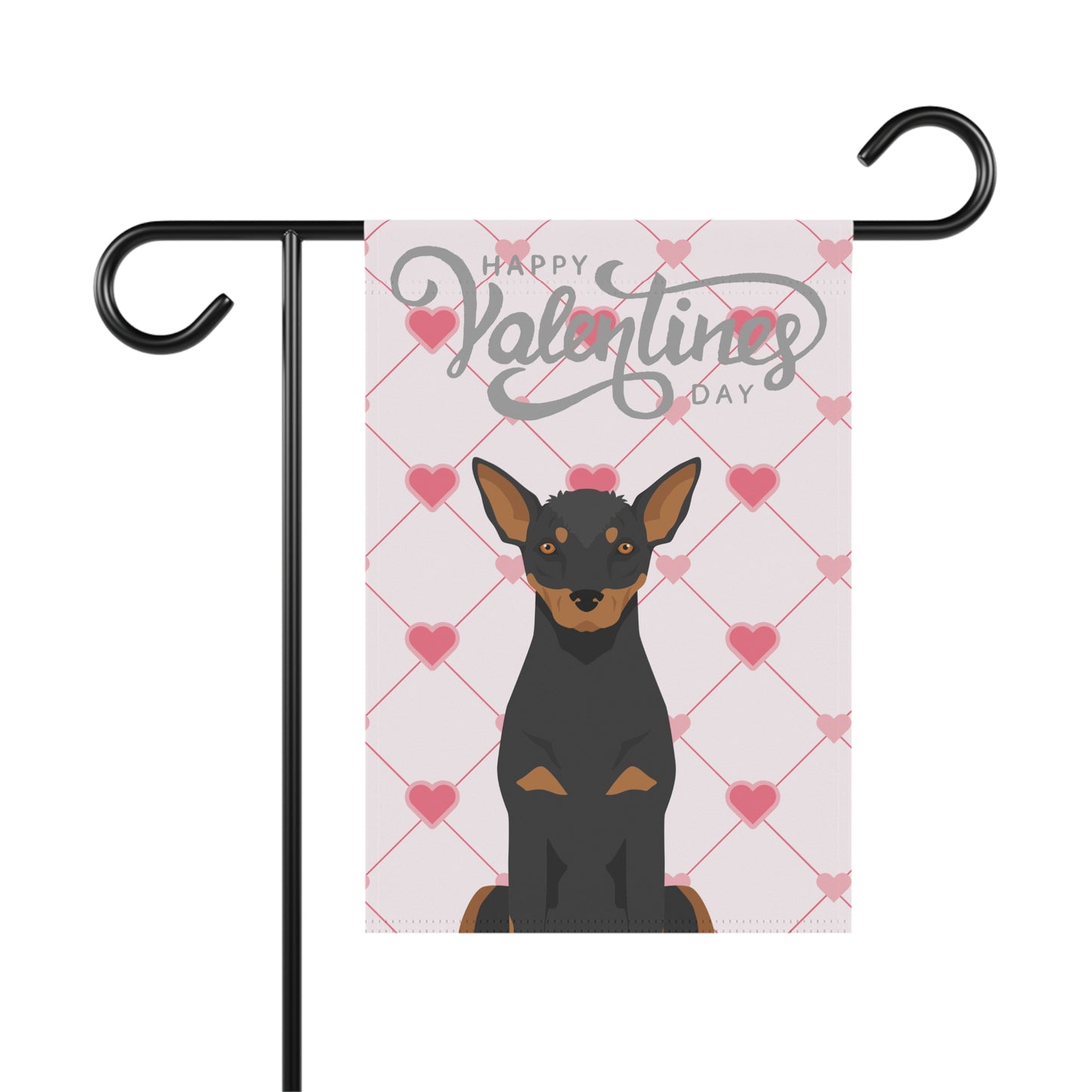 Xoloitzcuintli Dog Valentines Day Garden Flag