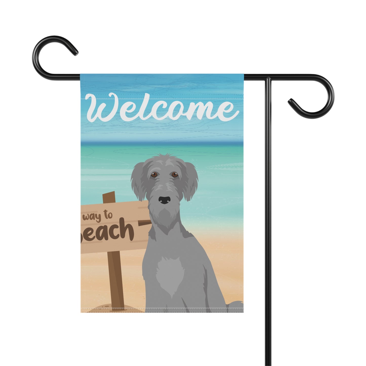 Irish Wolfhound Dog Garden Flag