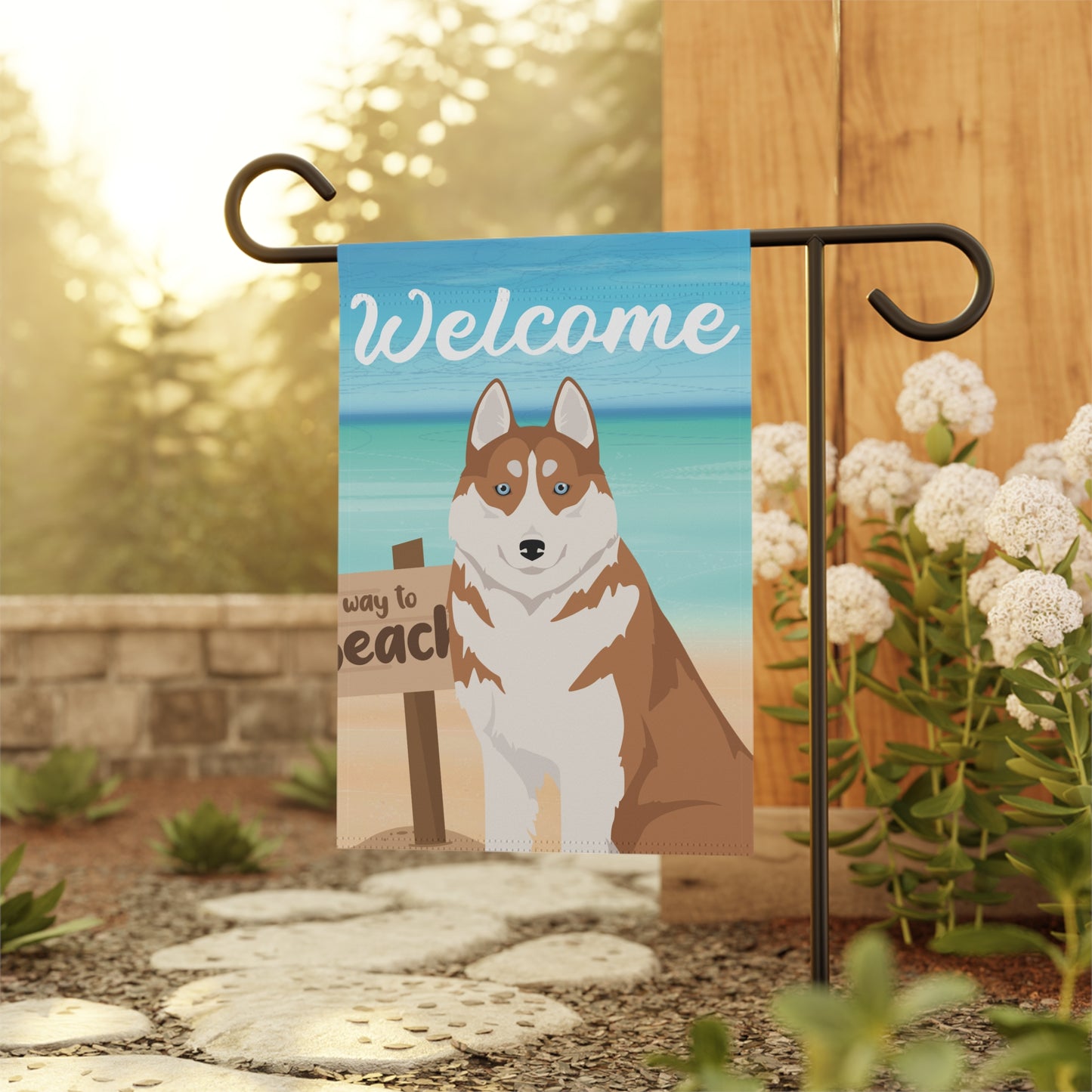 Siberian Husky Dog Garden Flag