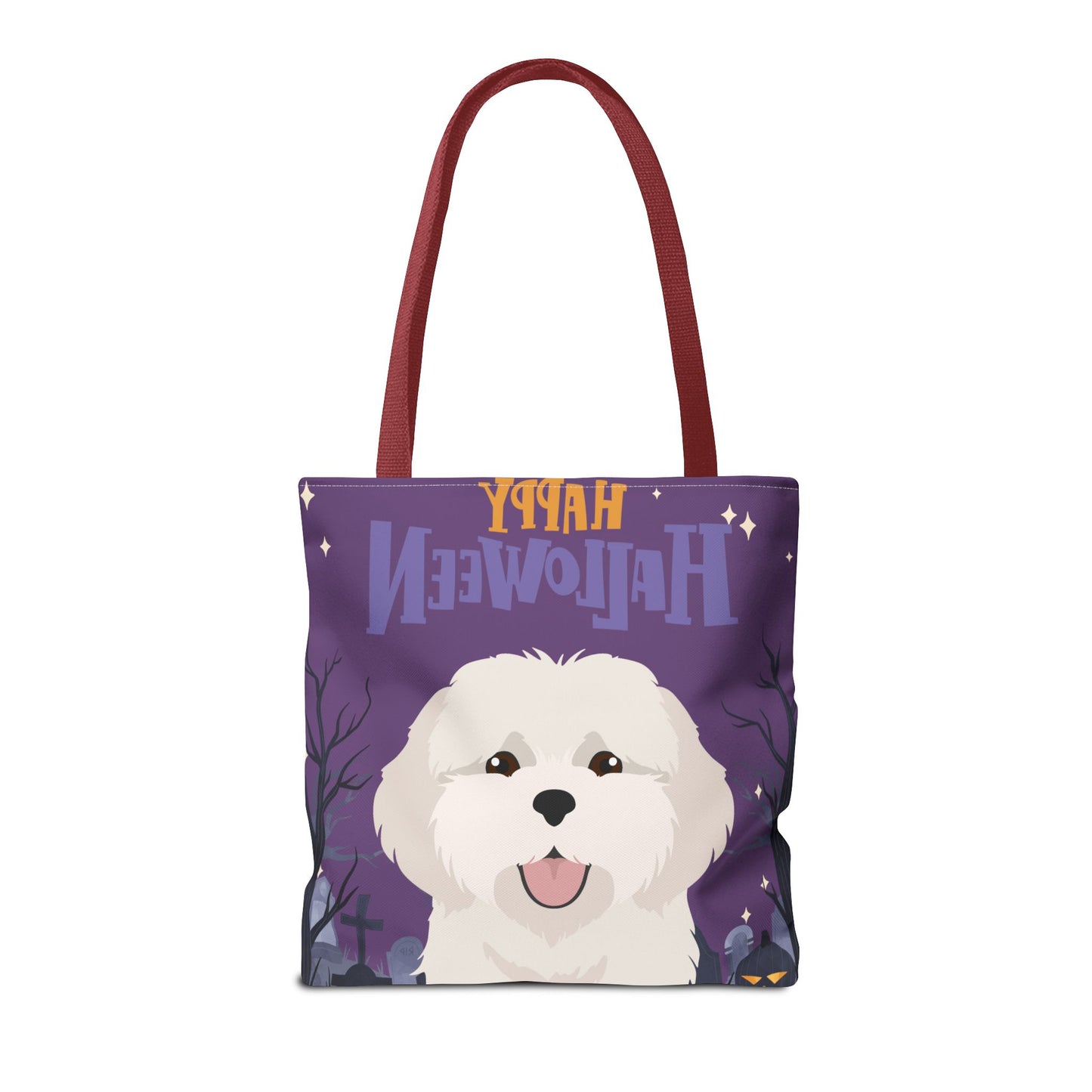 Coton de Tulear Dog Happy Halloween Tote Bag 16x16