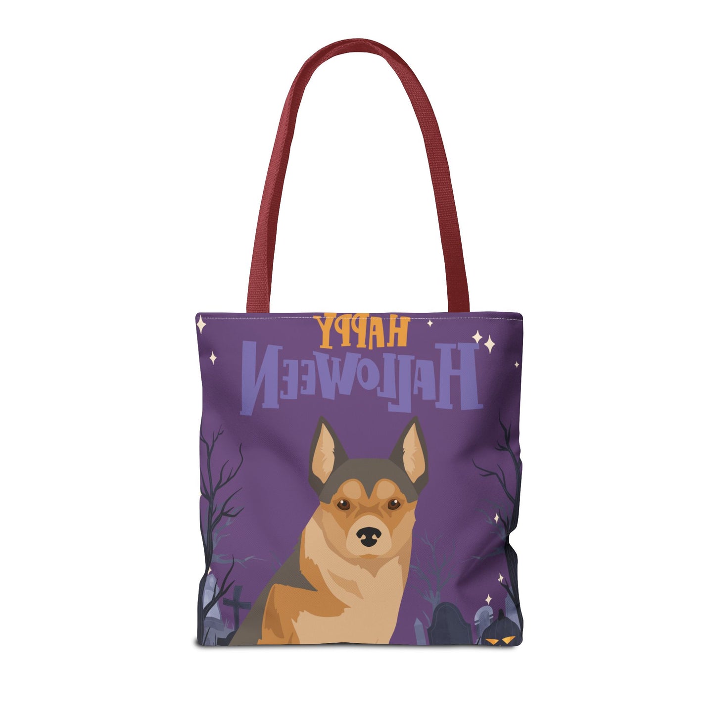 Norwegian Lundehund Dog Happy Halloween Tote Bag 16x16