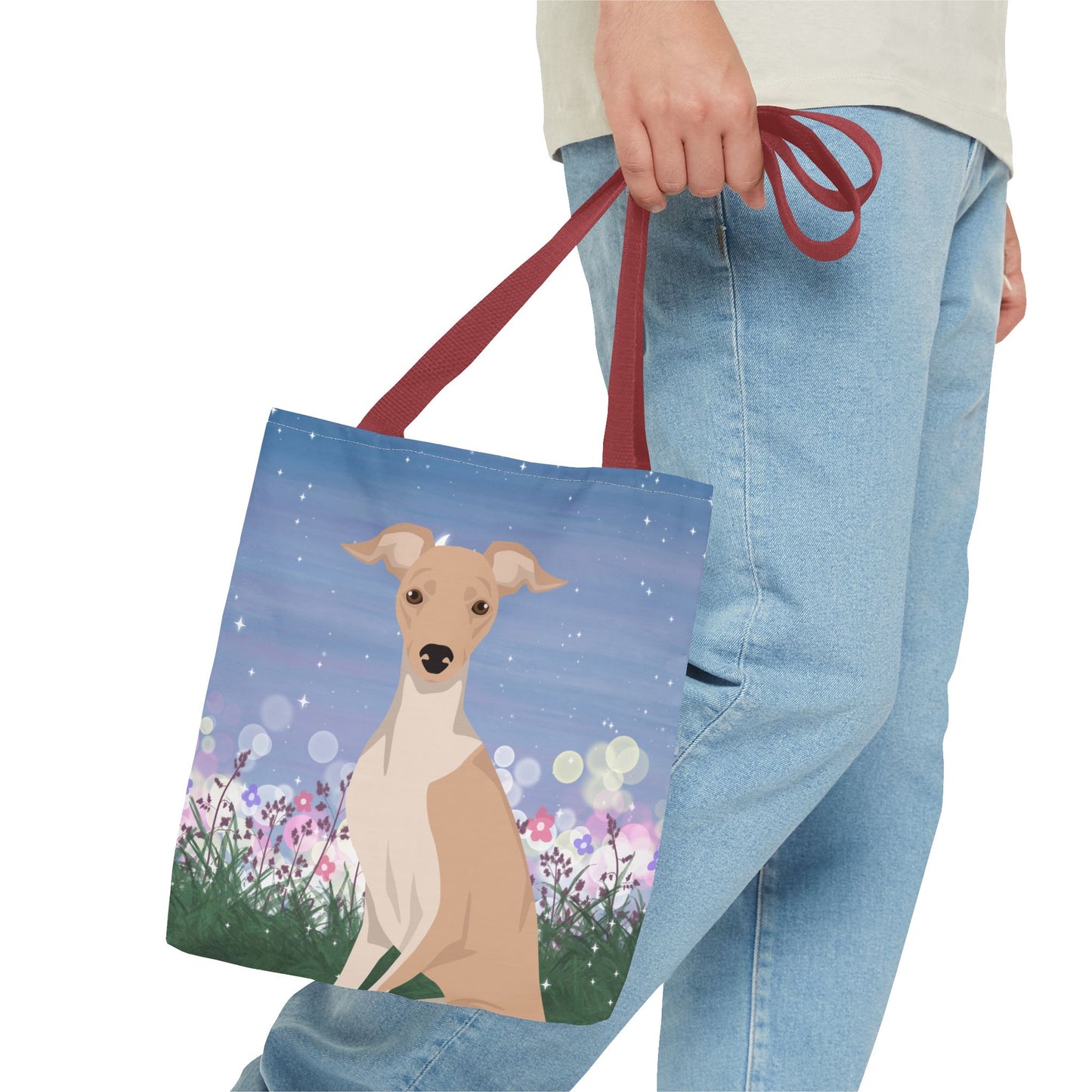Italian Greyhound Dog Tote Bag 13x13