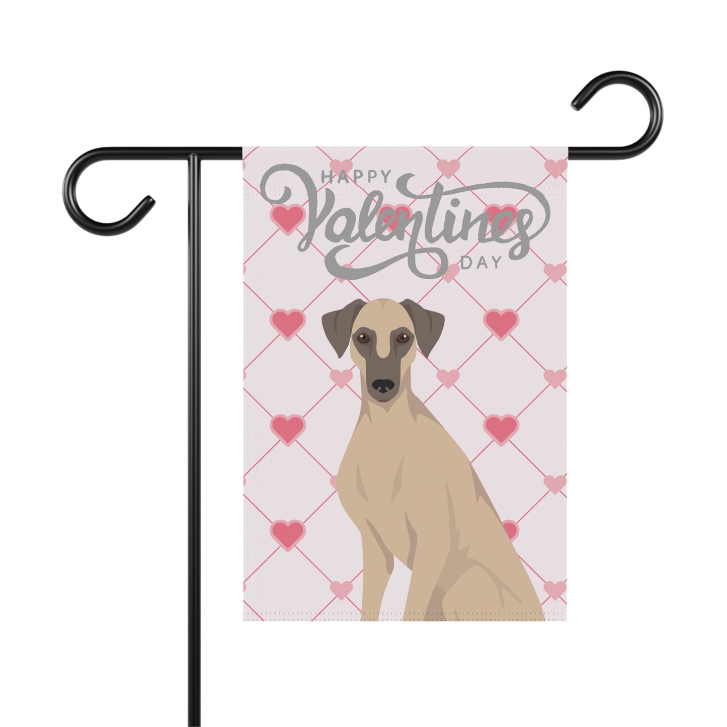 Sloughi Dog Valentines Day Garden Flag