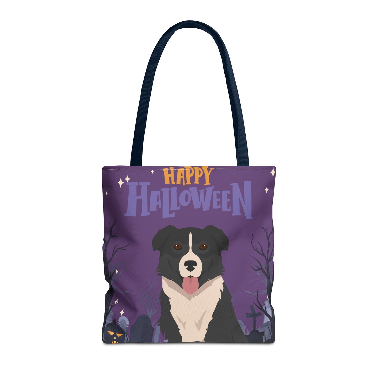 English Shepherd Dog Happy Halloween Tote Bag 16x16