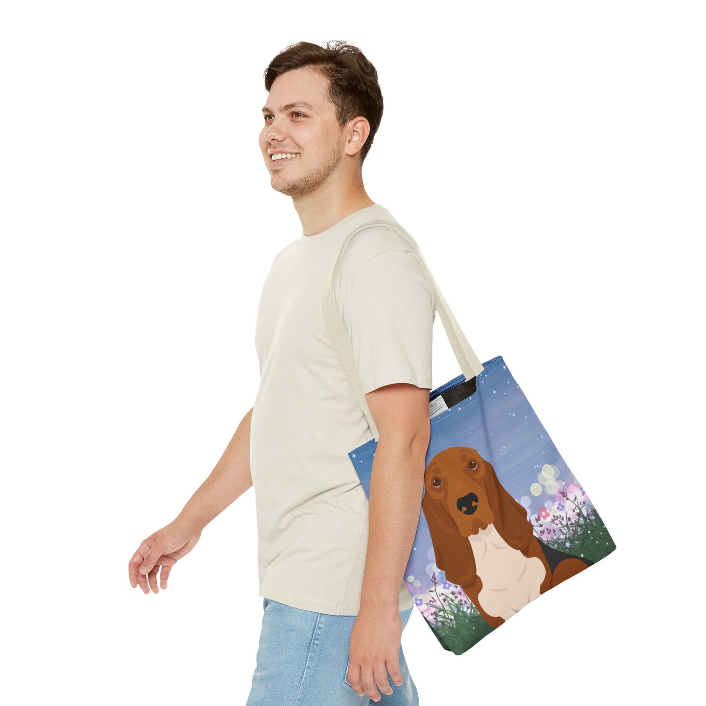 Basset Hound Dog Tote Bag 16x16
