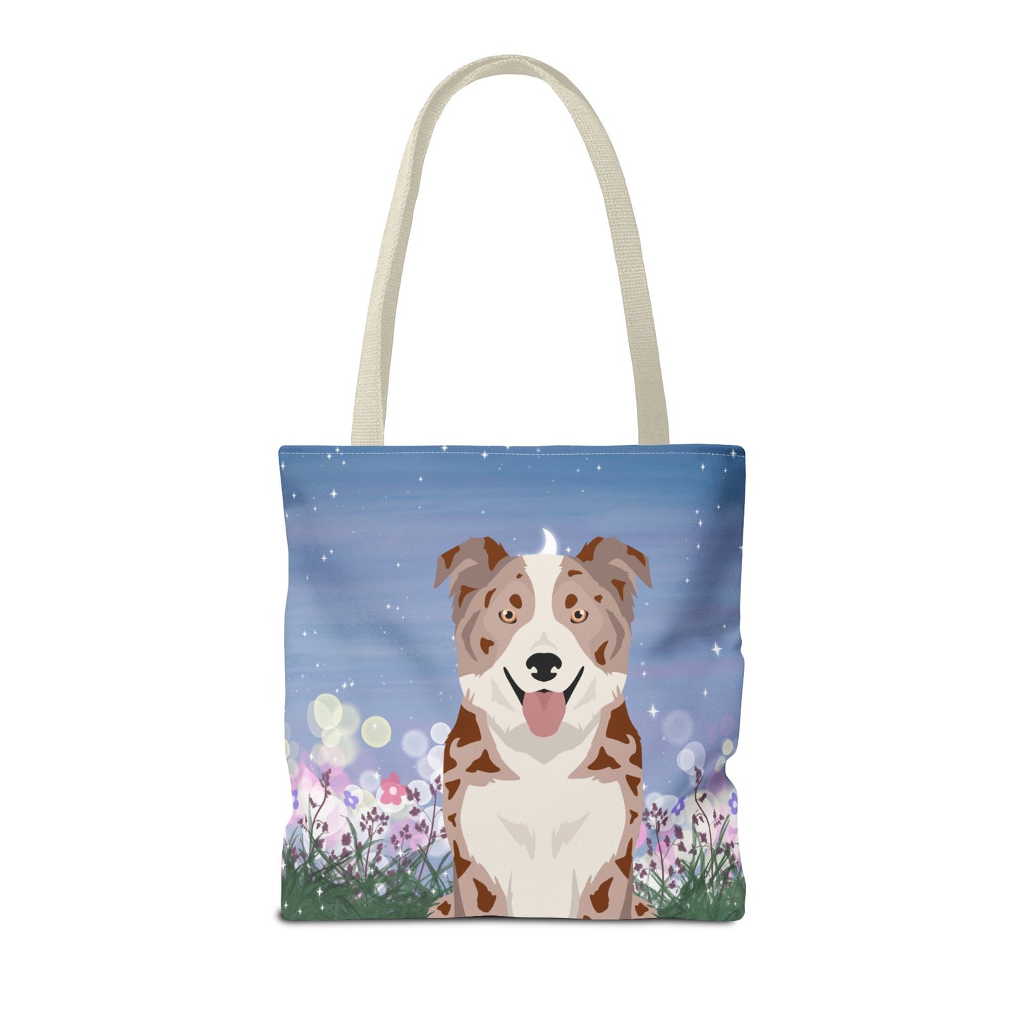 Border Collie Dog Tote Bag 16x16