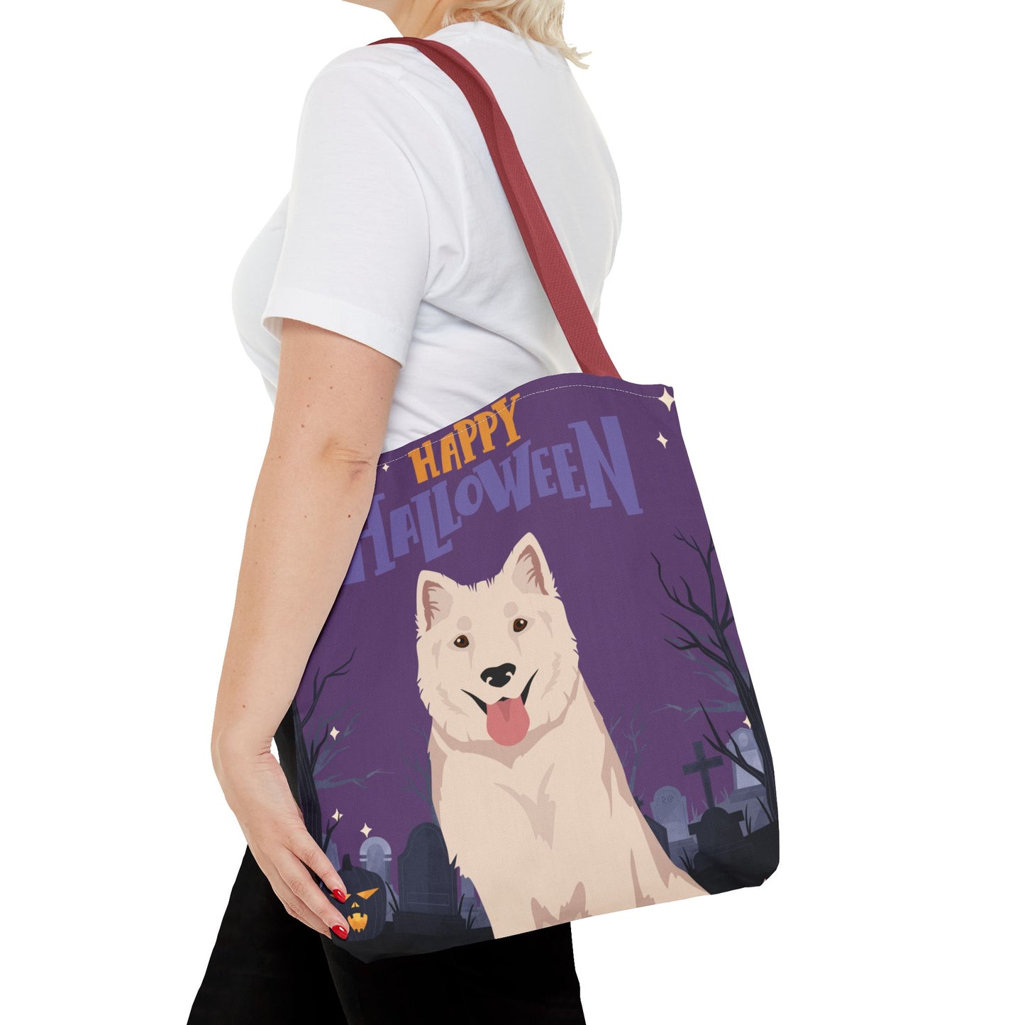 Kintamani Bali Dog Dog Happy Halloween Tote Bag 16x16