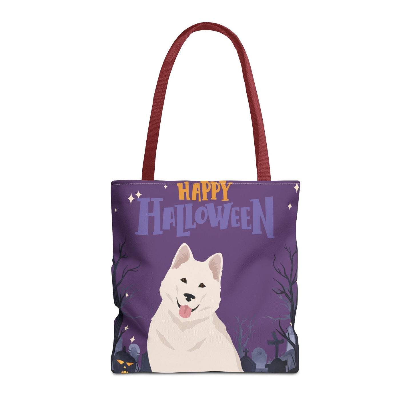 Alaskan Malamute Dog Happy Halloween Tote Bag 16x16