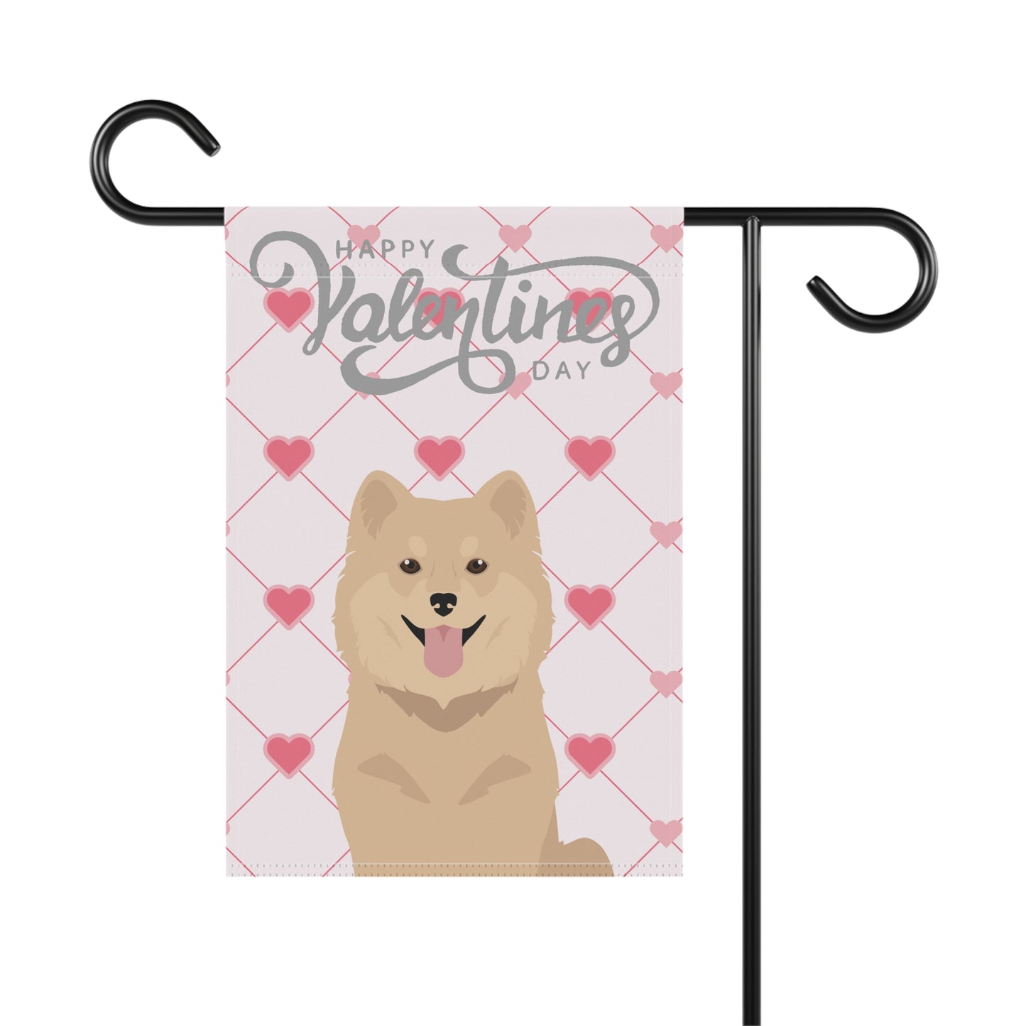 Finnish Lapphund Dog Valentines Day Garden Flag