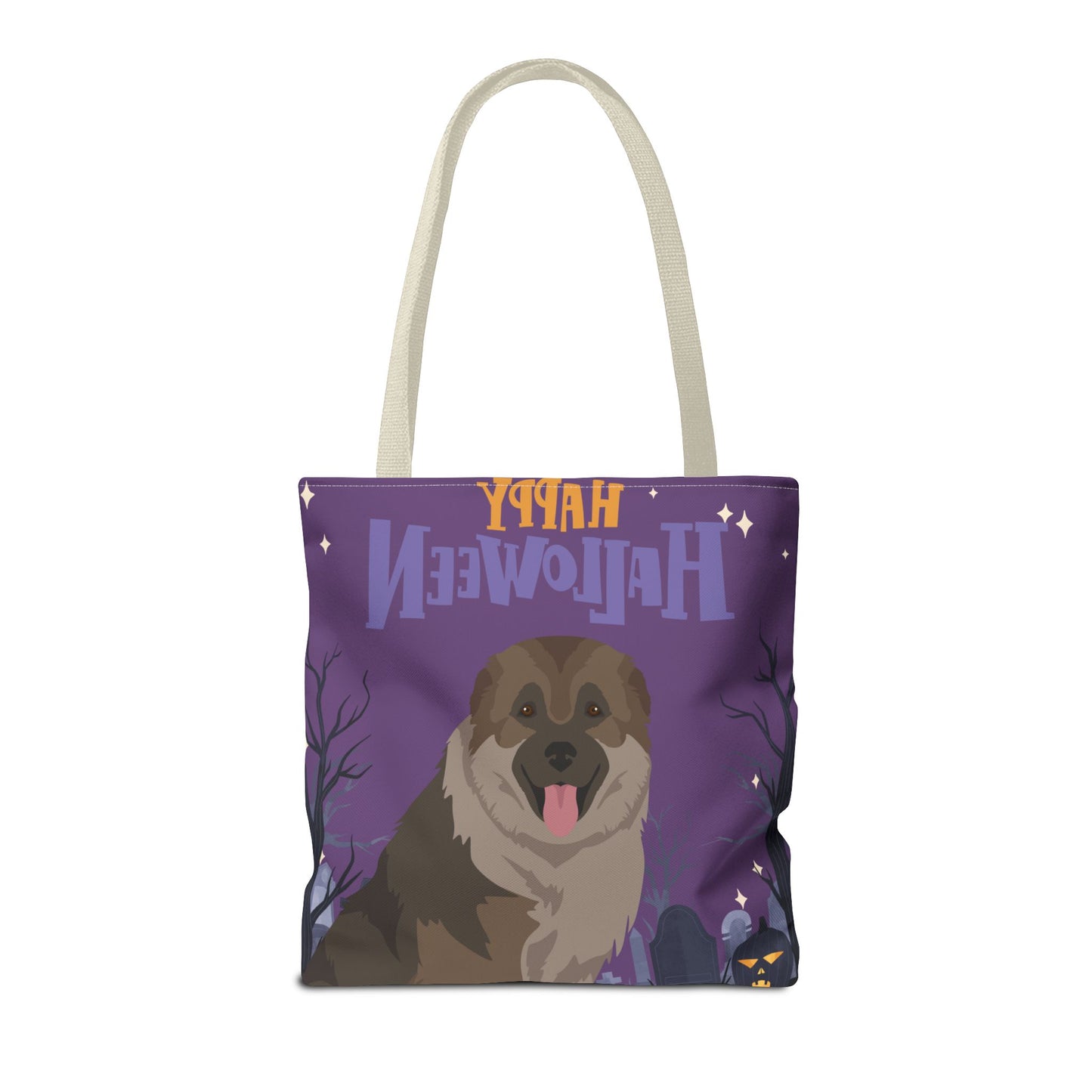 Caucasian Shepherd Dog Happy Halloween Tote Bag 16x16