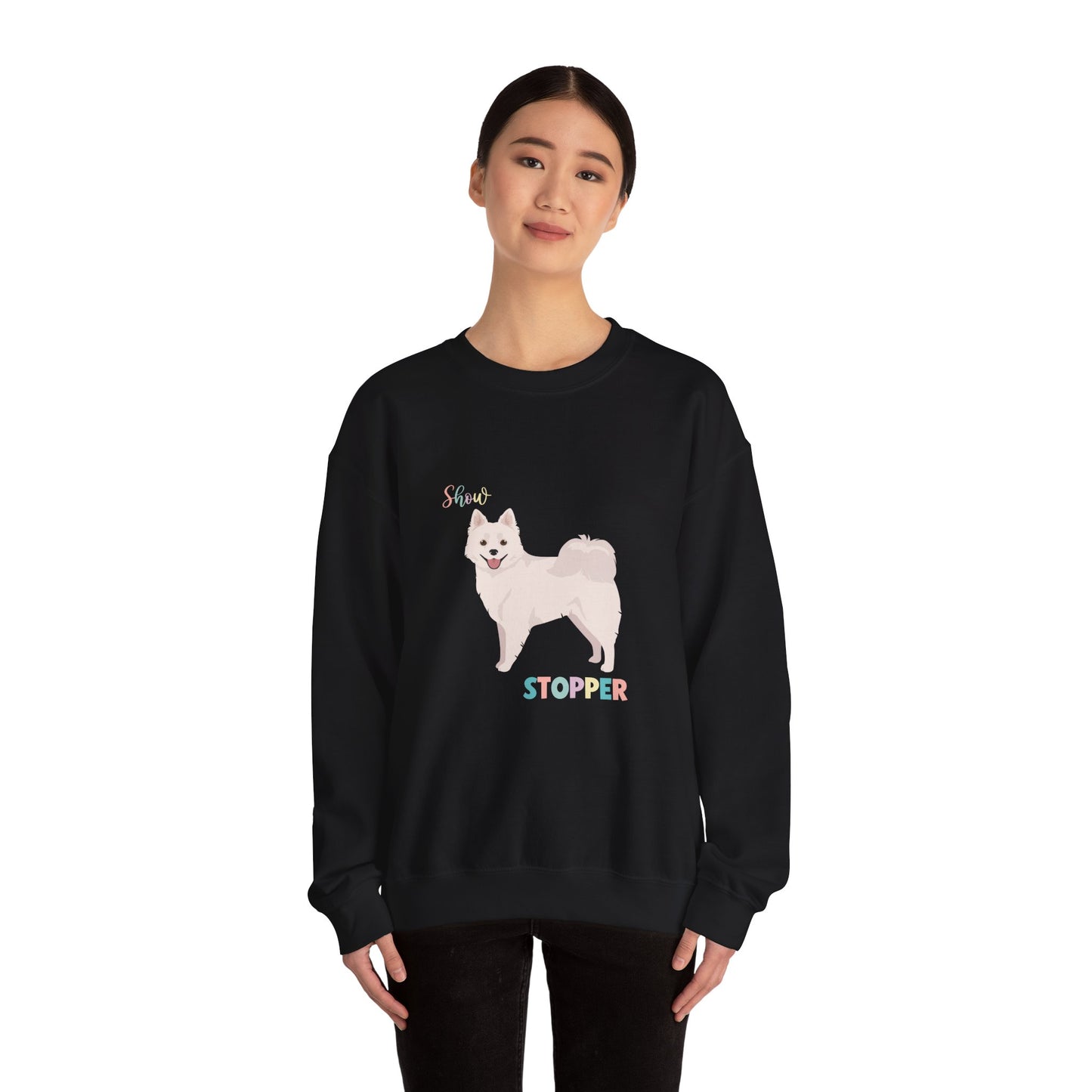 American Eskimo Dog Dog Unisex Heavy Blend Crewneck Sweatshirt