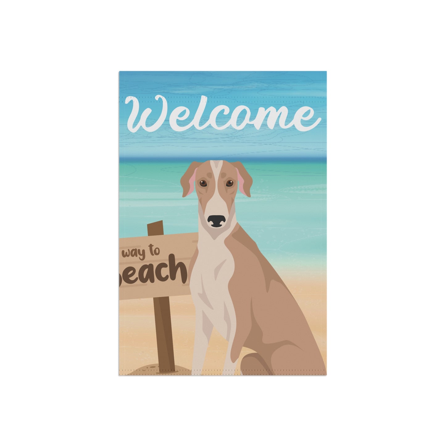 Greyhound Dog Garden Flag