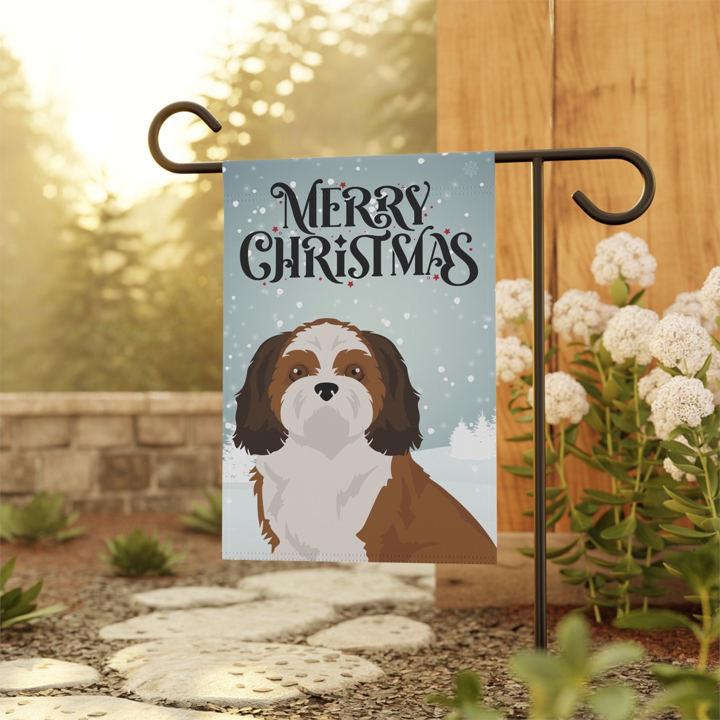 Shih Tzu Dog Garden Flag