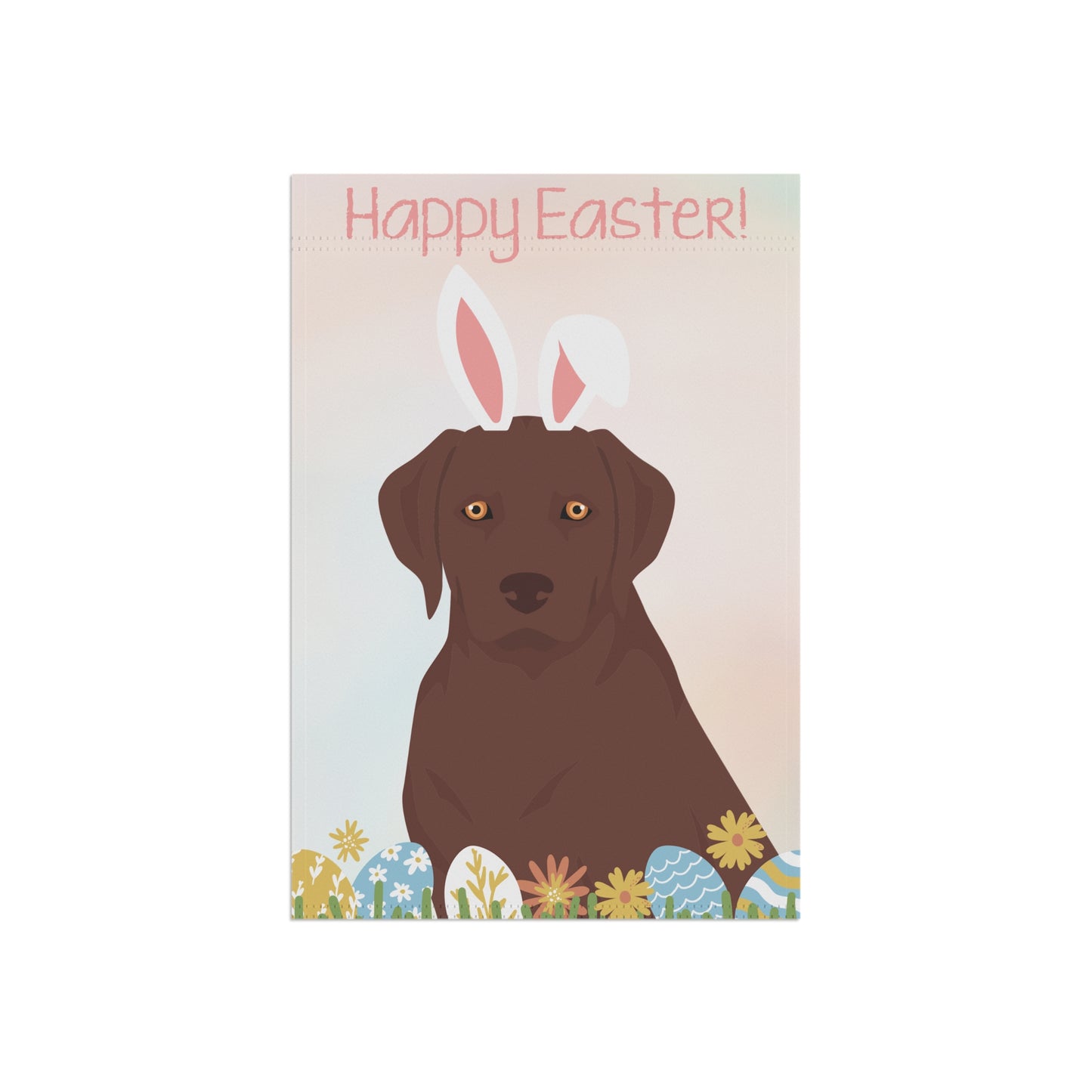 Labrador Retriever Dog Happy Easter Garden Flag