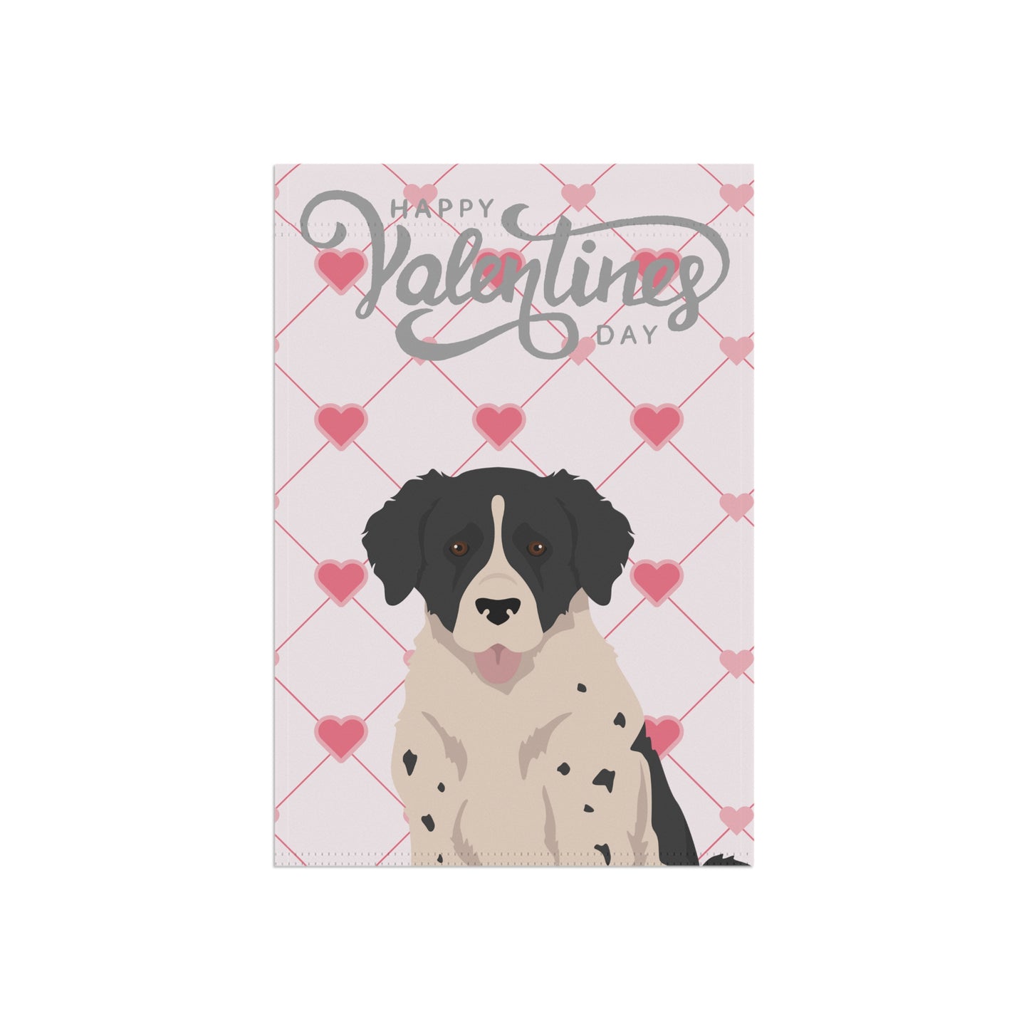Wetterhoun Dog Valentines Day Garden Flag