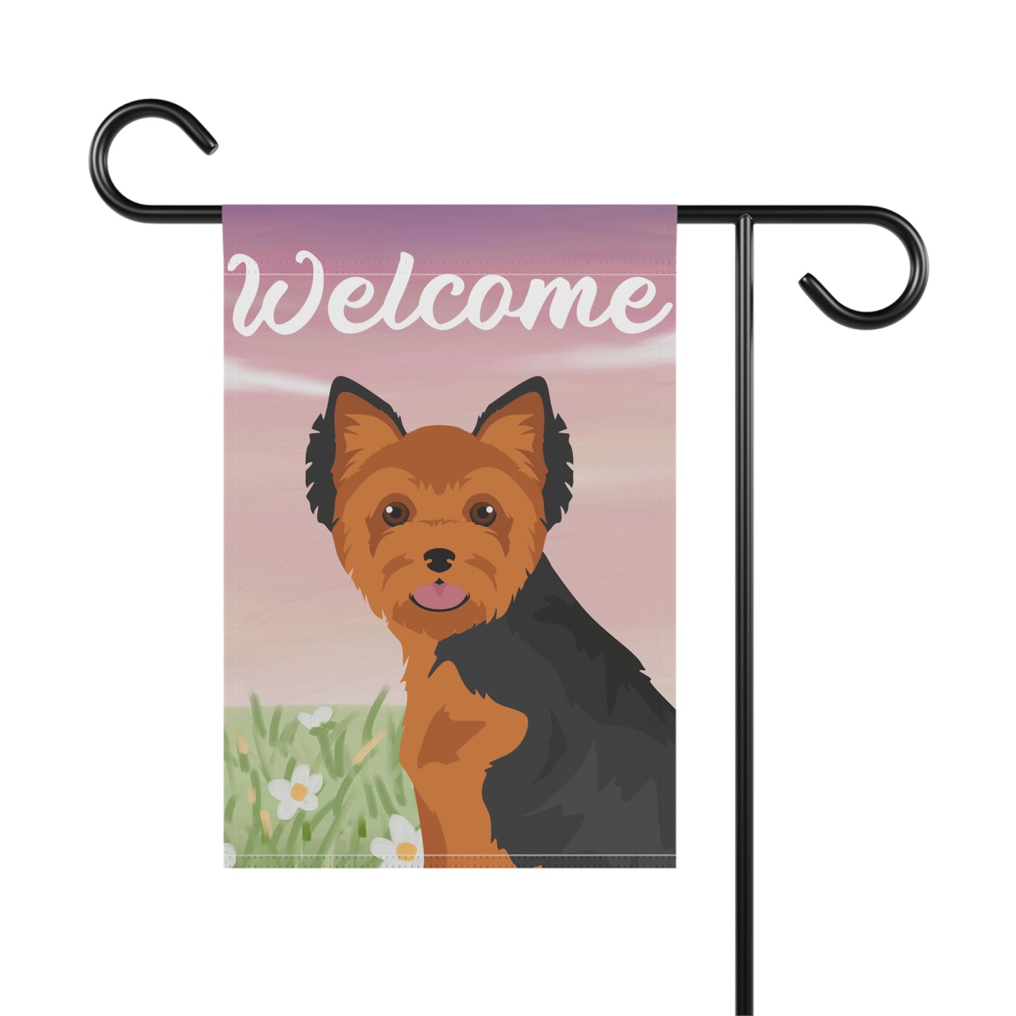 Yorkshire Terrier Dog Welcome Garden Flag