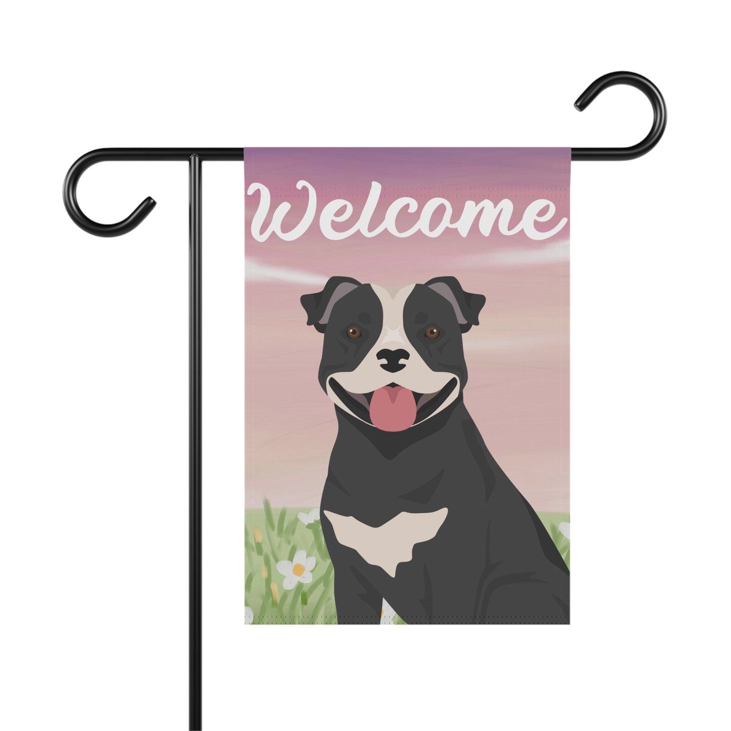 Staffordshire Bull Terrier Dog Welcome Garden Flag