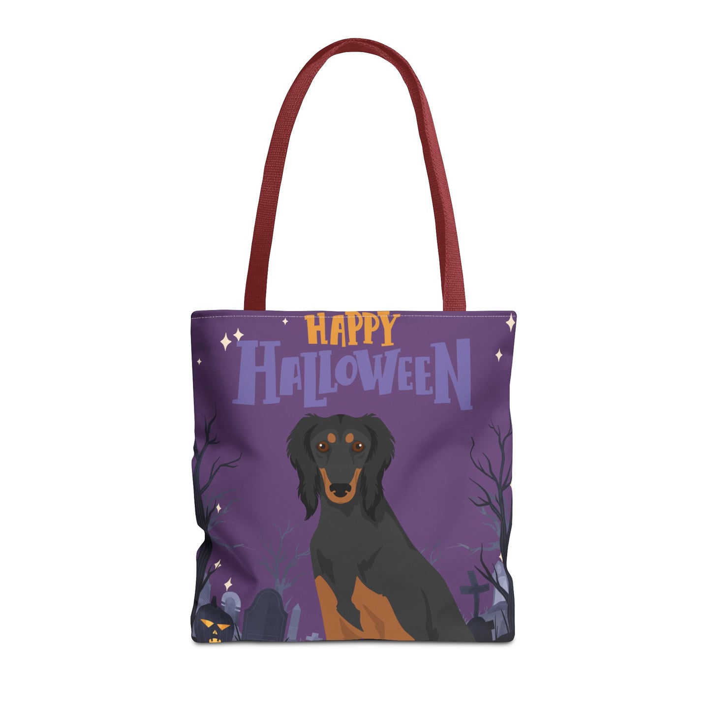 Saluki Dog Happy Halloween Tote Bag 16x16
