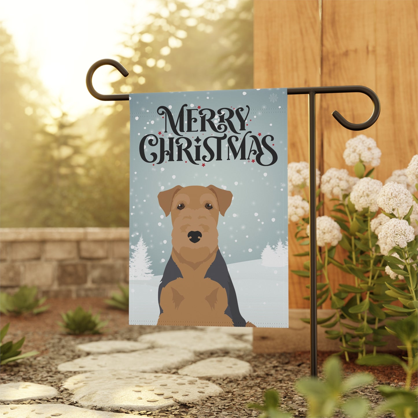 Welsh Terrier Dog Garden Flag