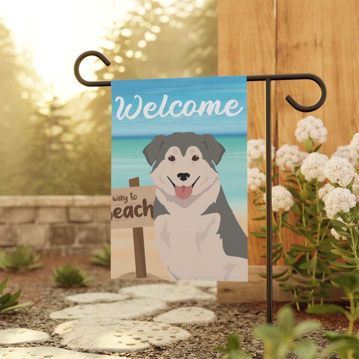 Aidi Dog Garden Flag