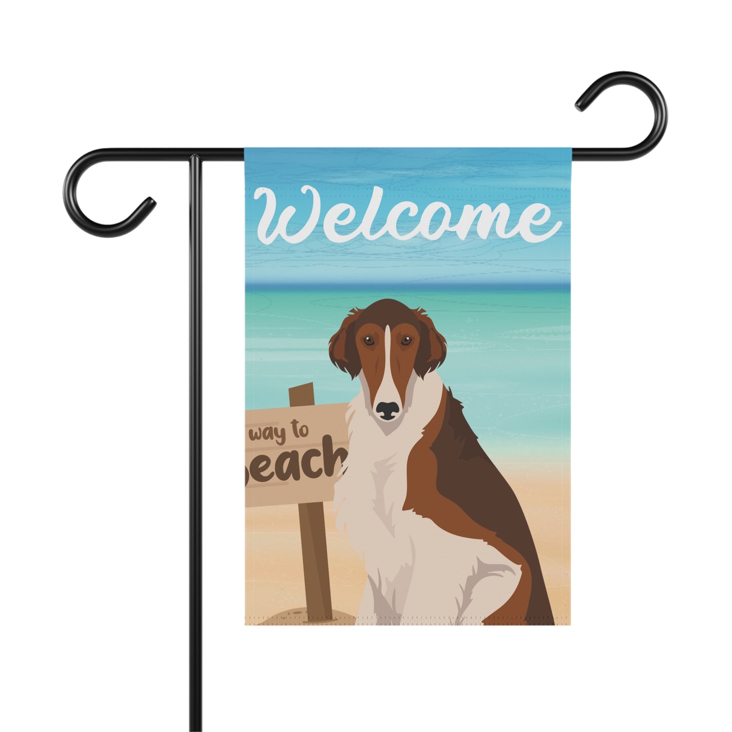 Borzoi Dog Garden Flag