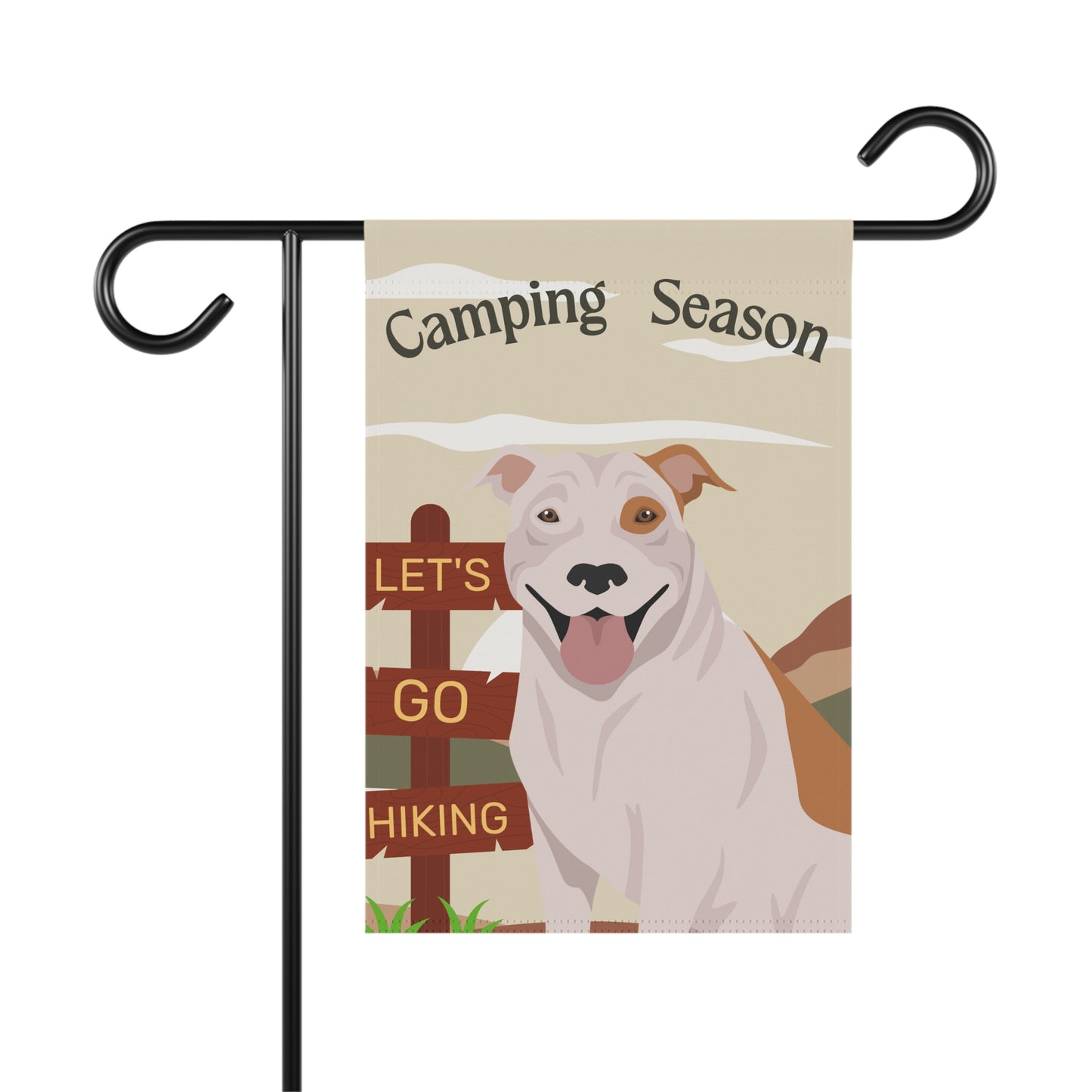 Pit Bull Dog Camping Garden Flag