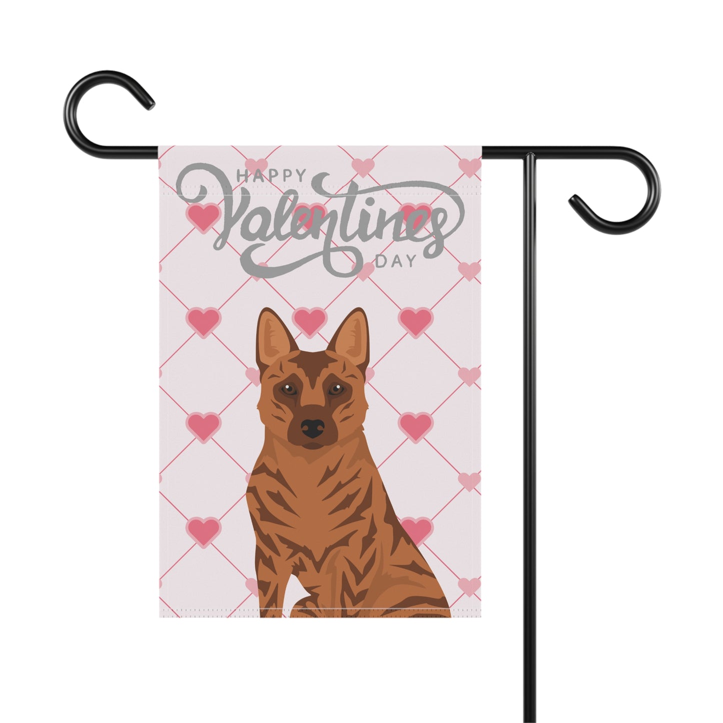 Kai ken Dog Valentines Day Garden Flag