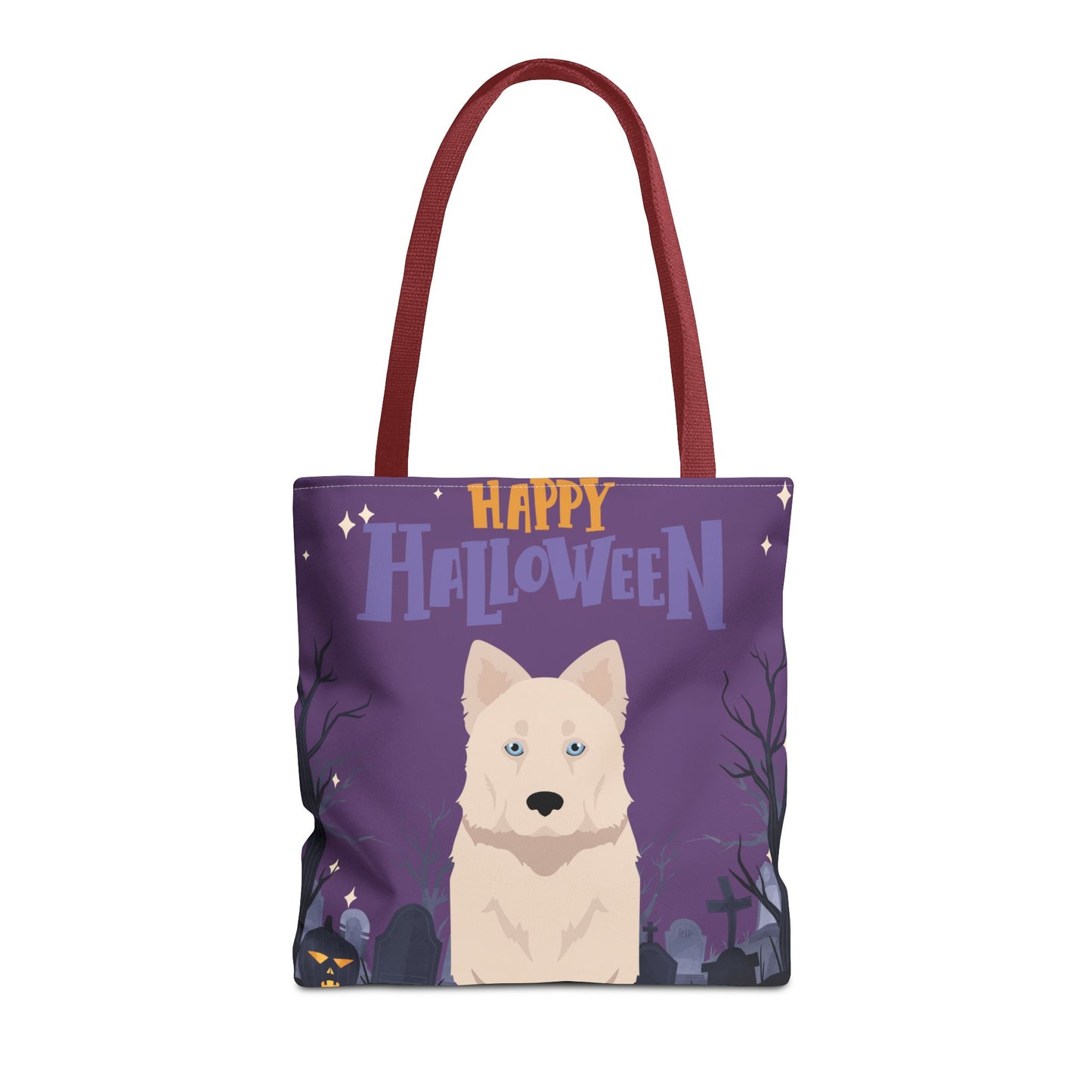 Yakutian Laika Dog Happy Halloween Tote Bag 16x16