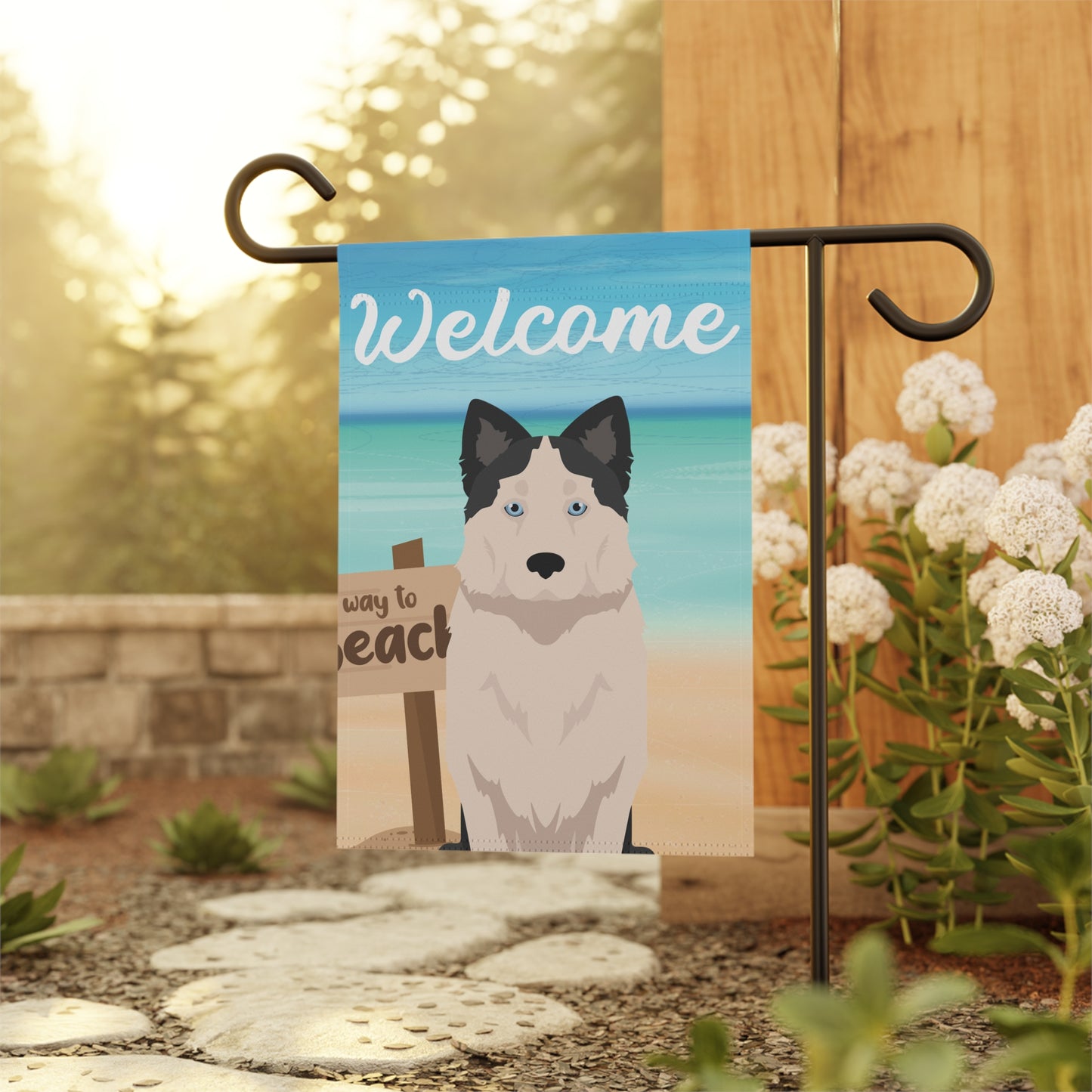 Yakutian Laika Dog Garden Flag