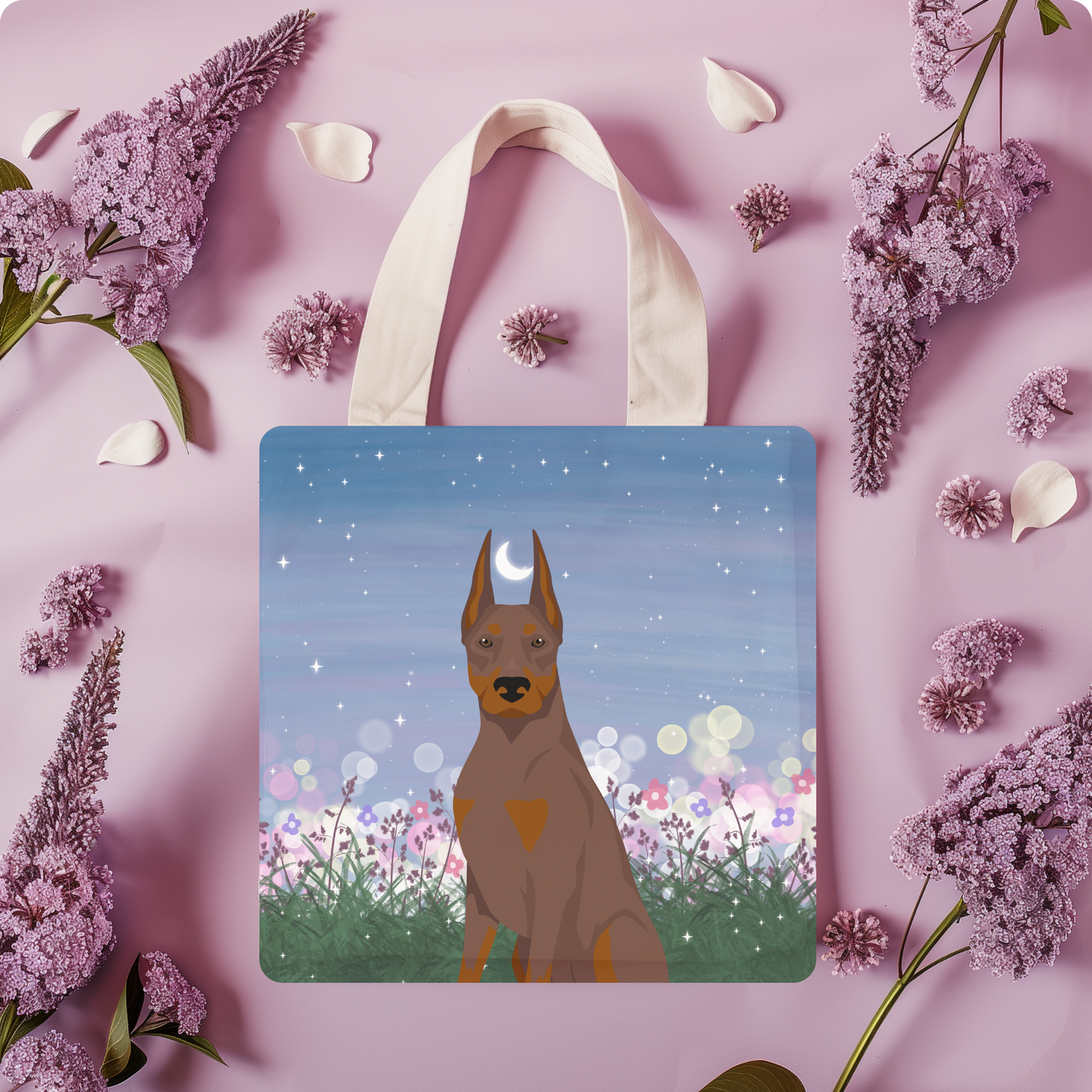 Dobermann Pinscher Dog Tote Bag 13x13