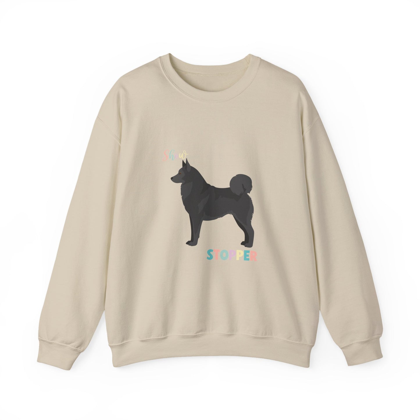 Norwegian Elkhound Dog Unisex Heavy Blend Crewneck Sweatshirt