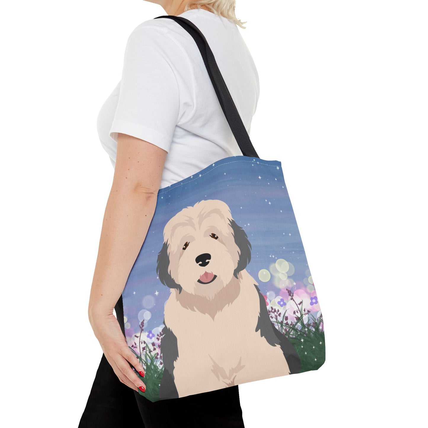 Old English Sheepdog Dog Tote Bag 16x16