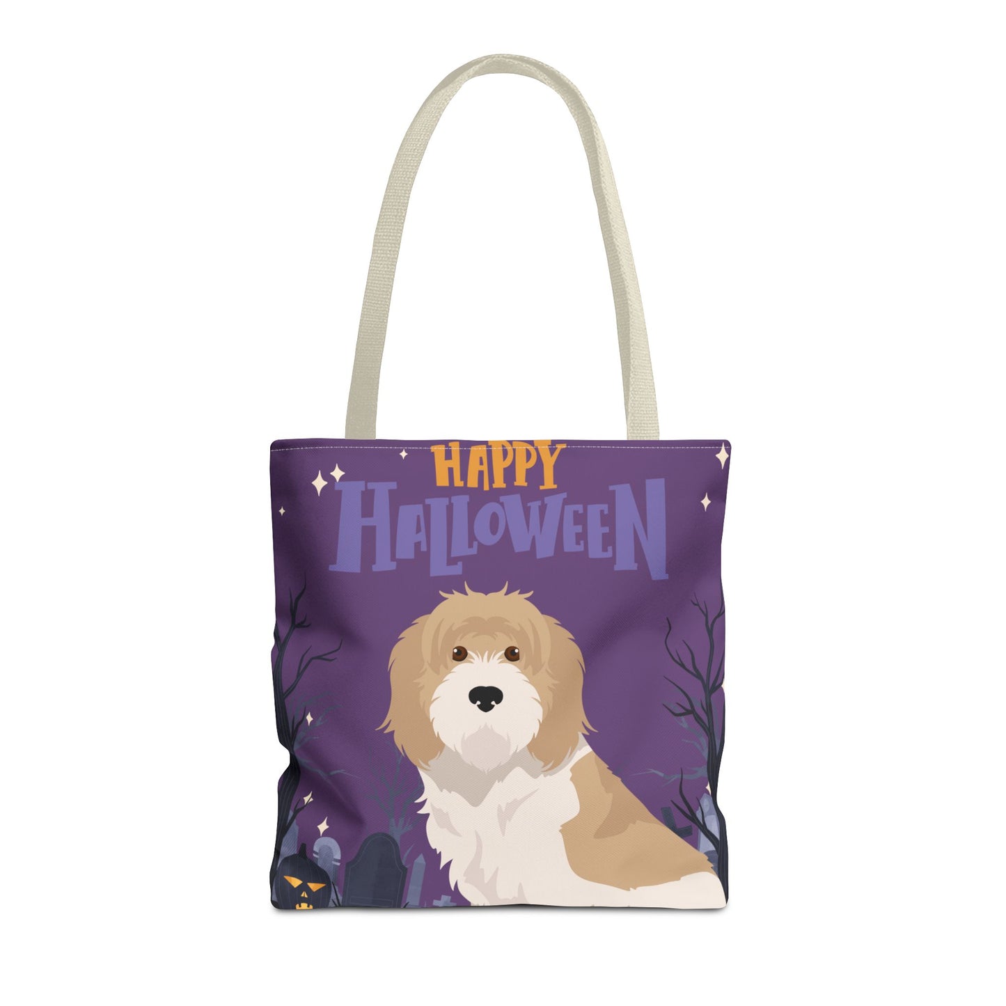 Grand Basset Griffon Vendeen Dog Happy Halloween Tote Bag 16x16
