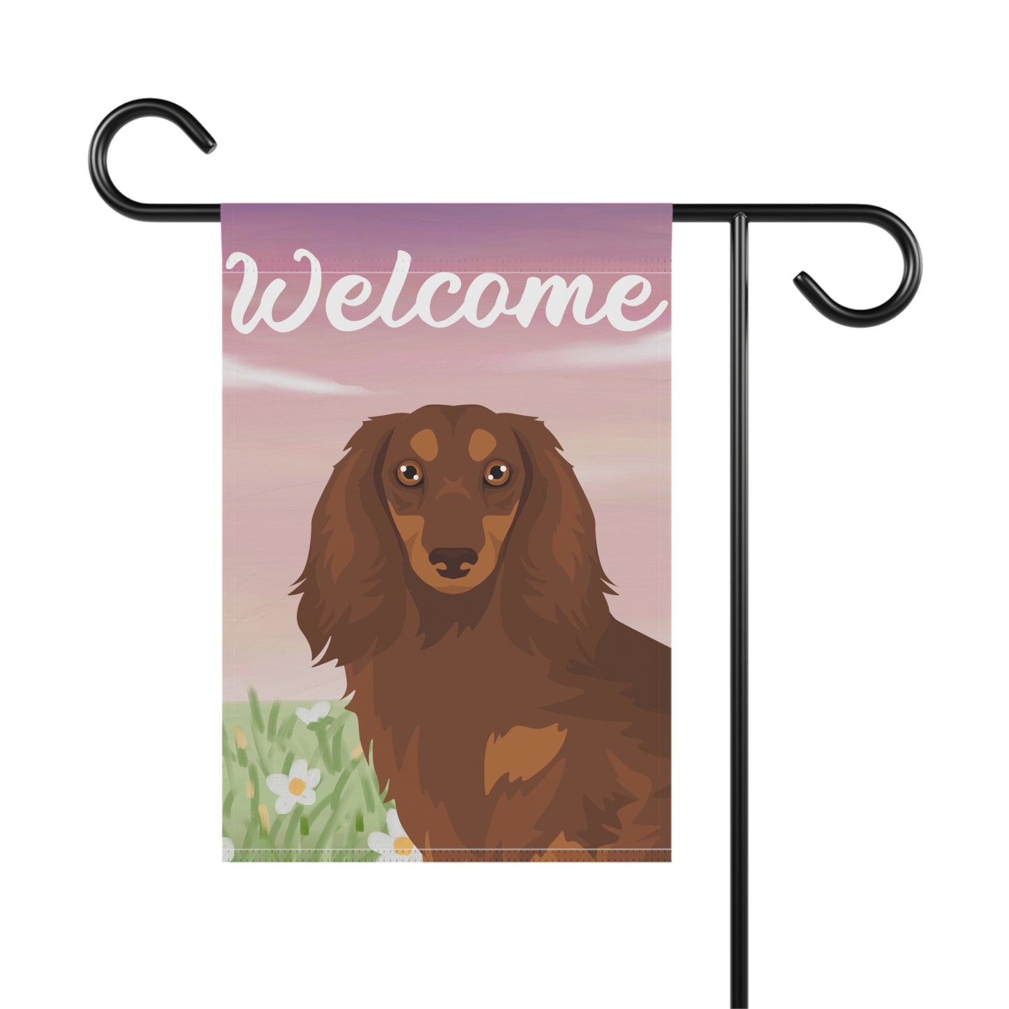 Dachshund Dog Welcome Garden Flag