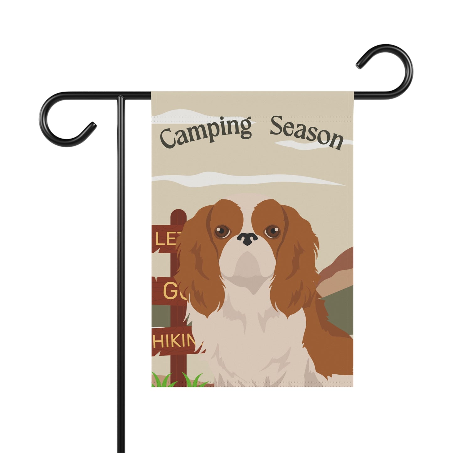 English Toy Spaniel Dog Camping Garden Flag