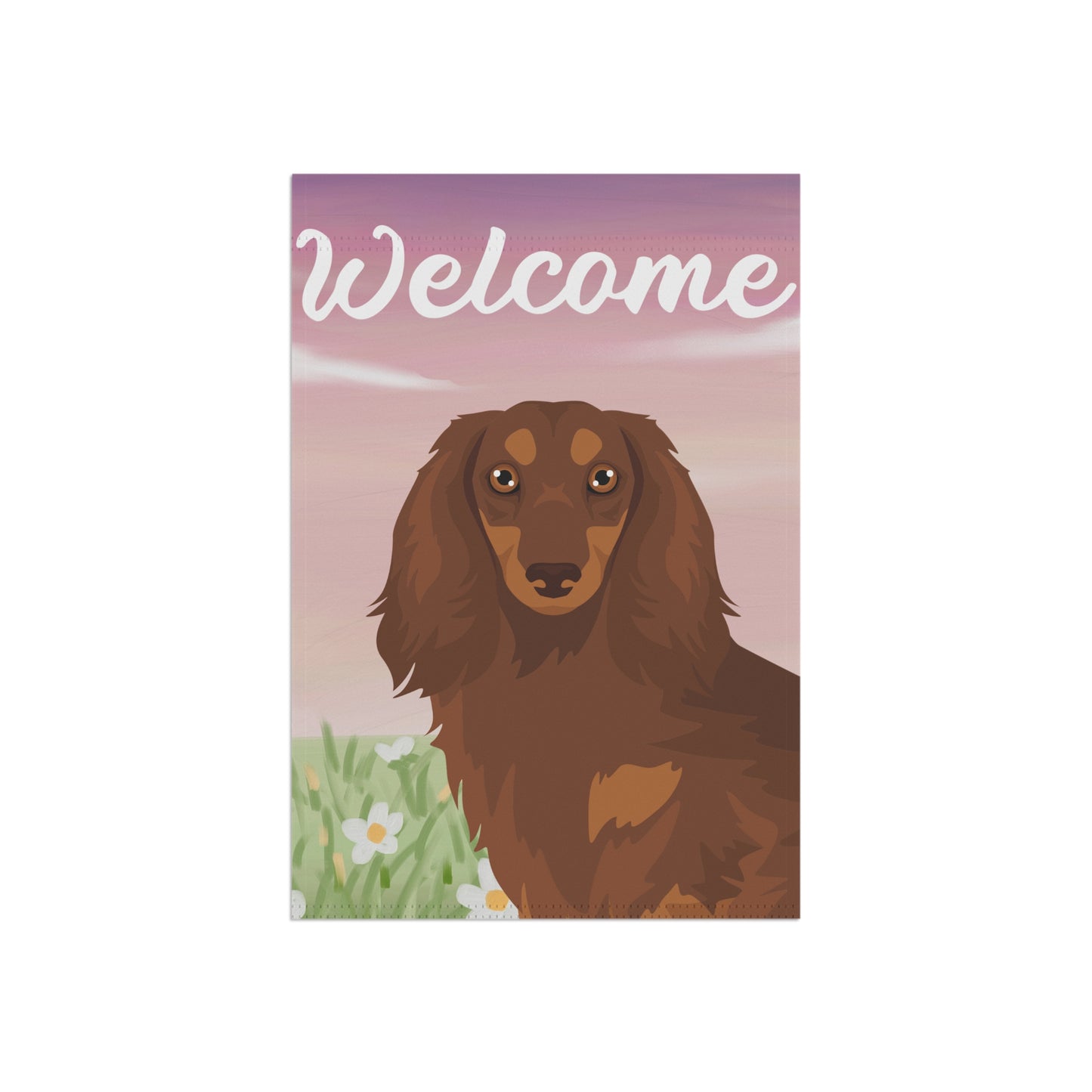 Dachshund Dog Welcome Garden Flag