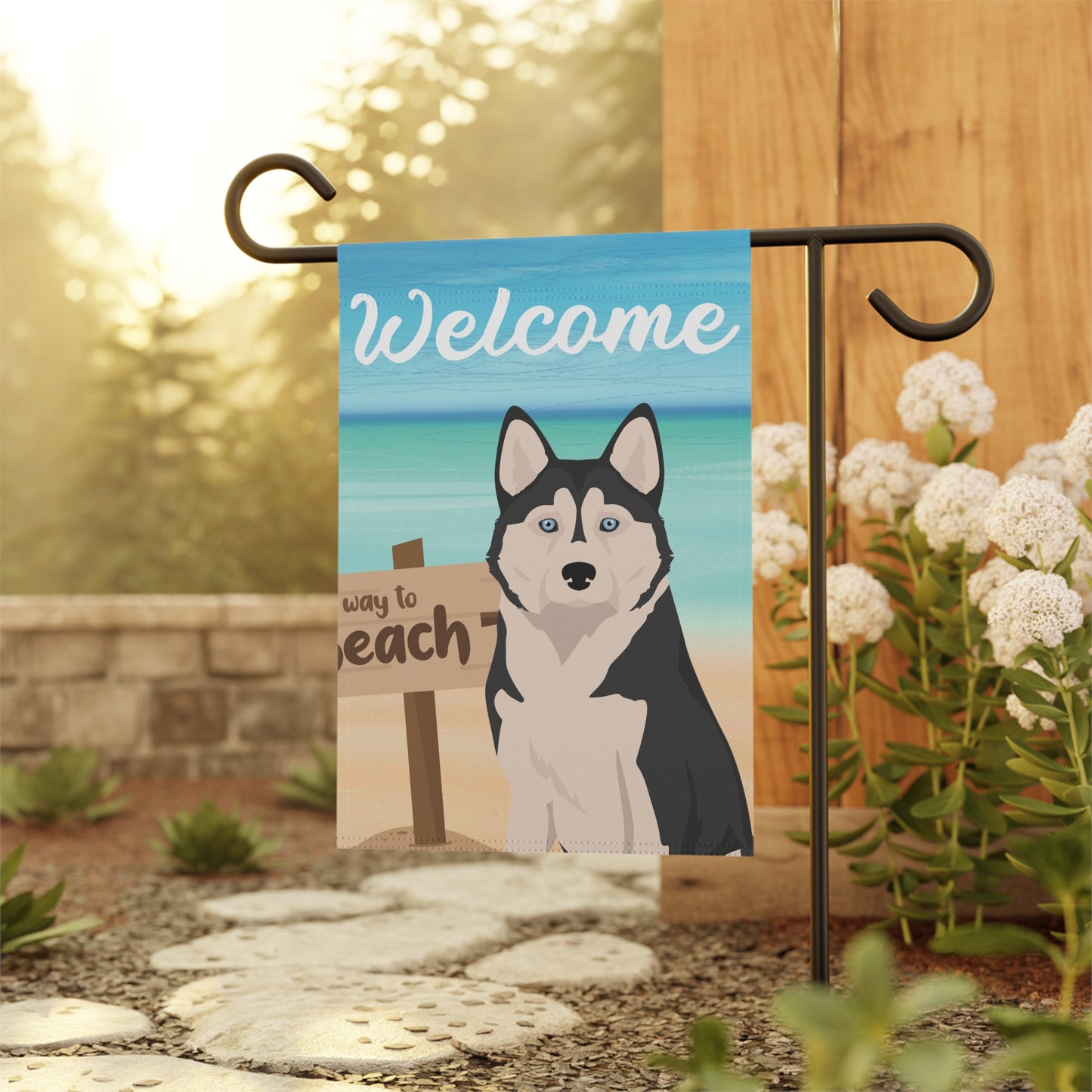 Alaskan Husky Dog Garden Flag