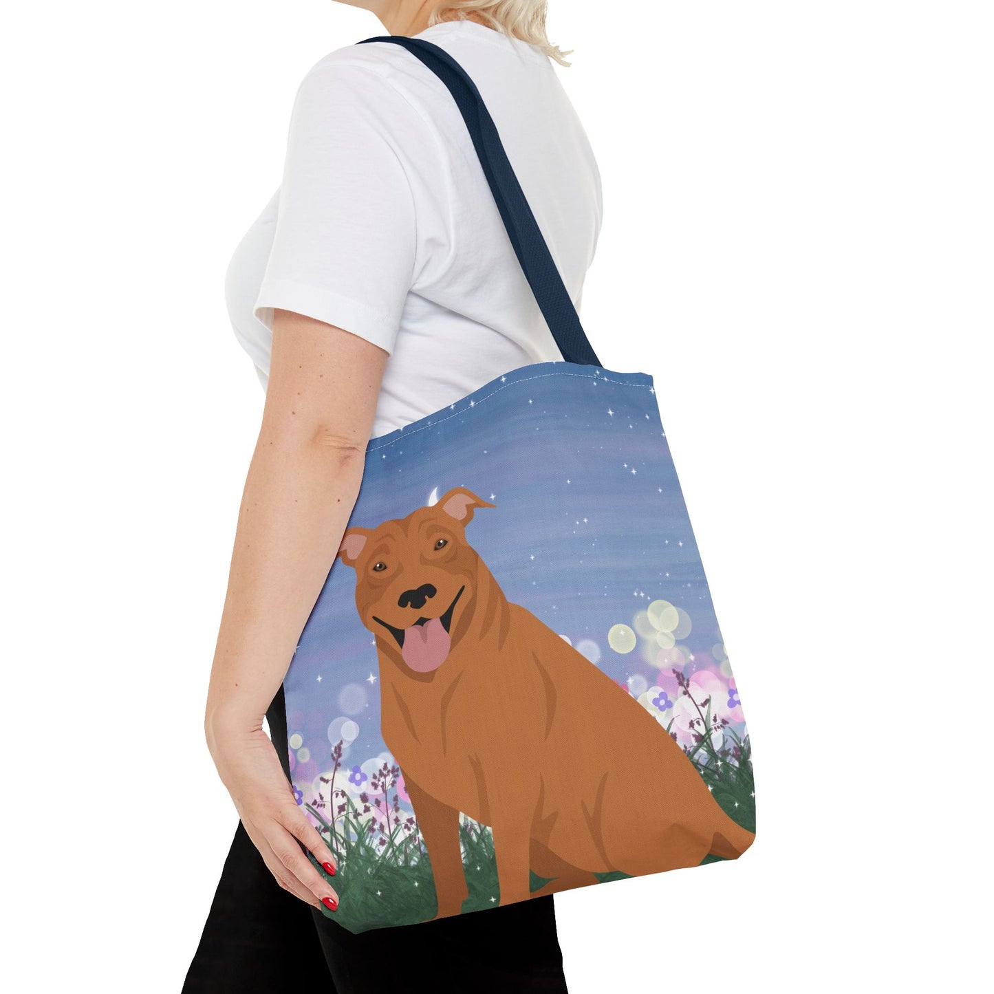Pit Bull Dog Tote Bag 16x16